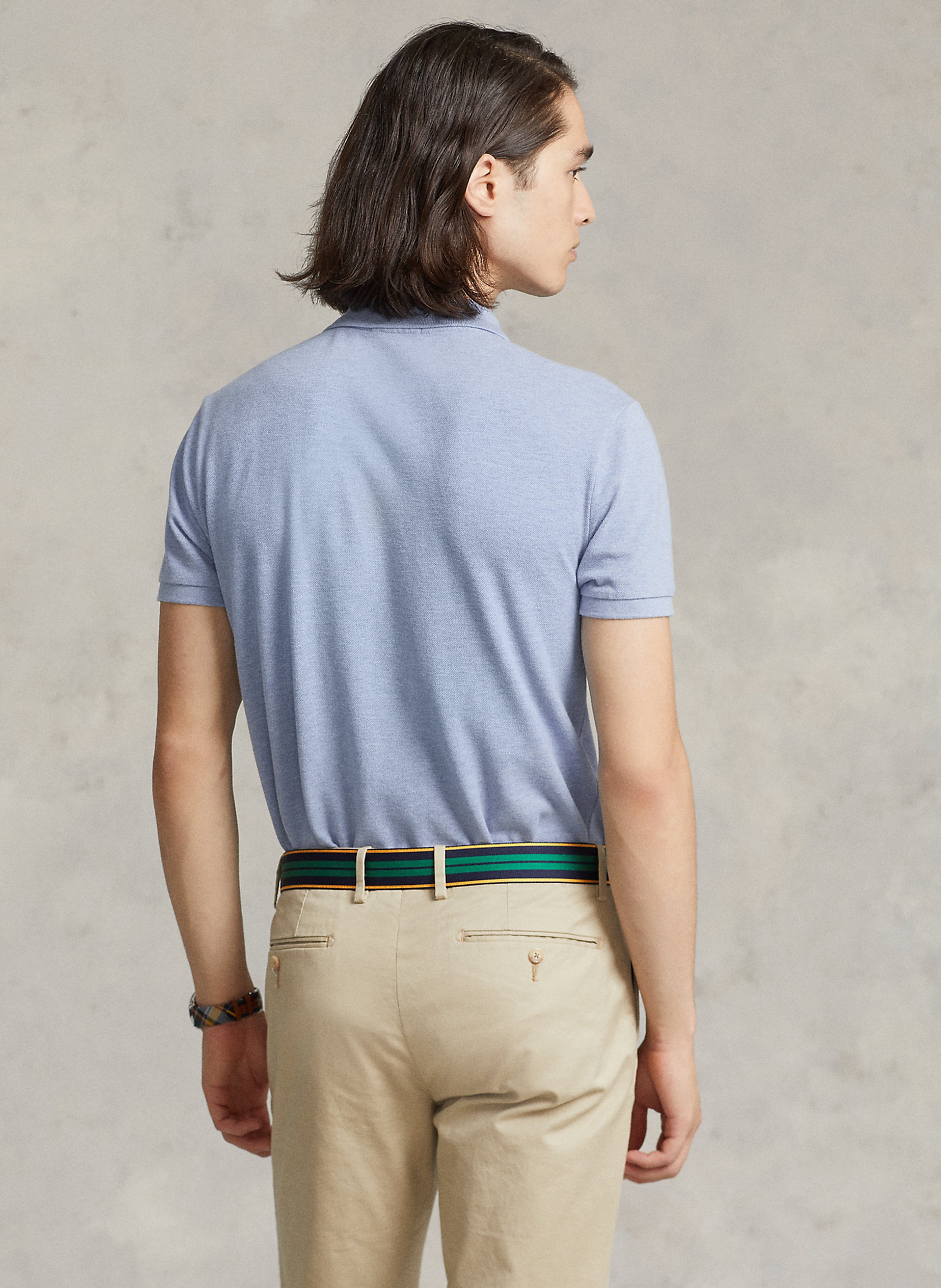 Polo slim-fit en coton piqué POLO RALPH LAUREN Bleu