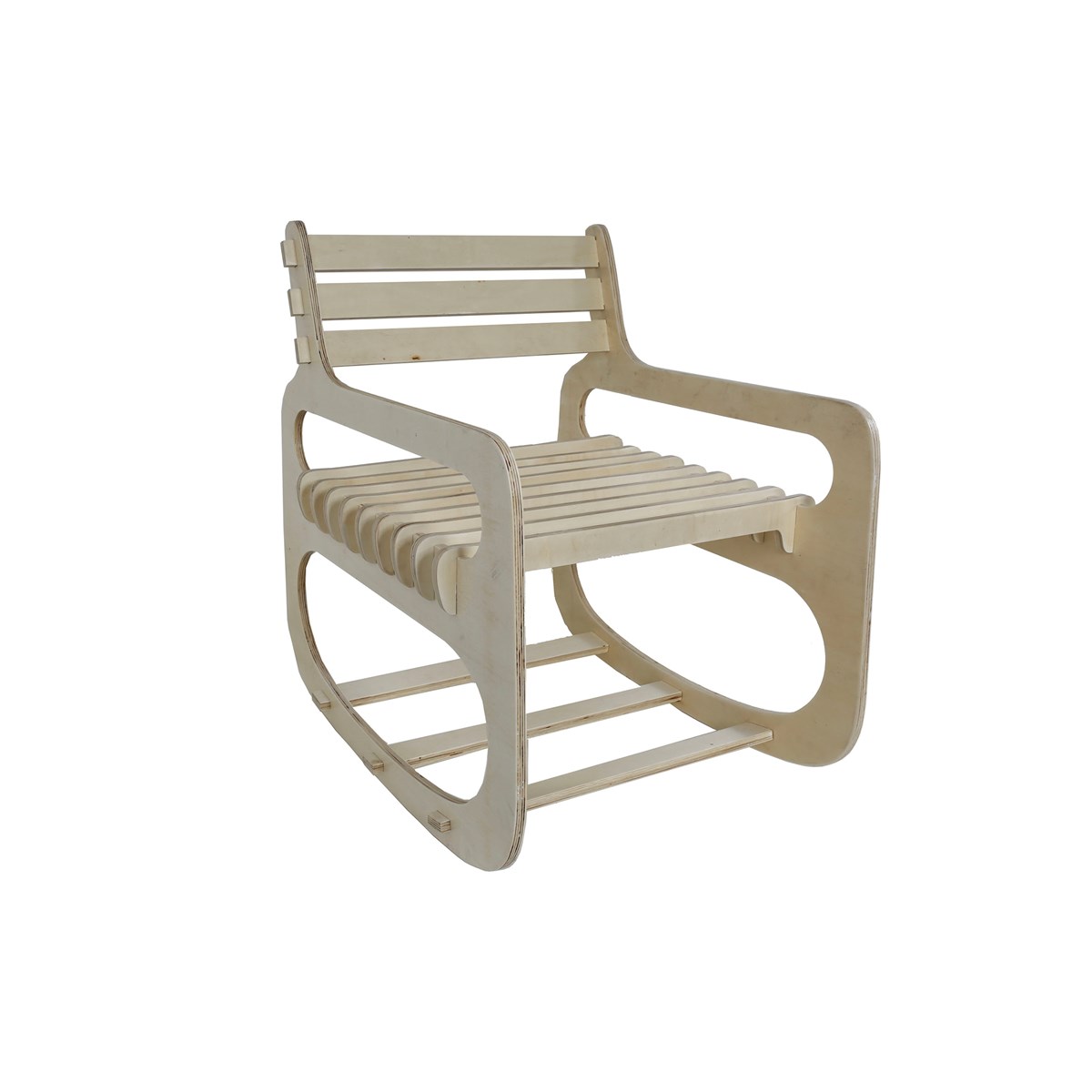 Plywood rocking chair FACTORY Beige