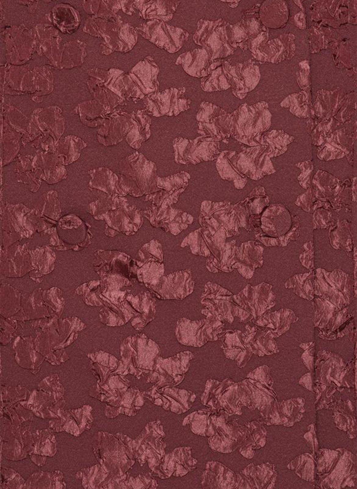 Short jacquard dress with V-neck ROTATE Brown