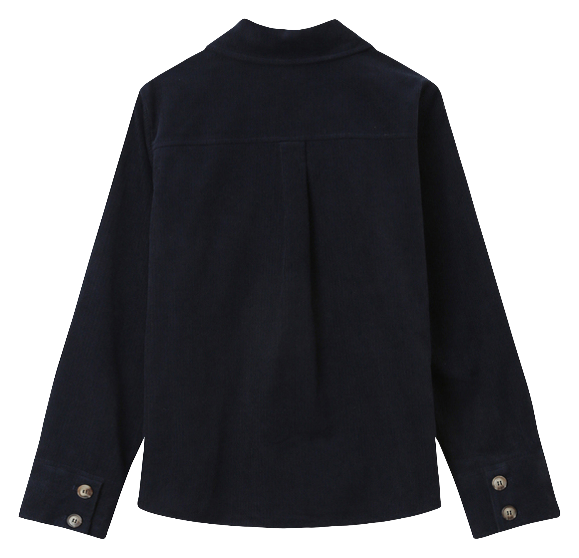 Chemise col classique manches contrastantes en coton GRACE ET MILA Blue