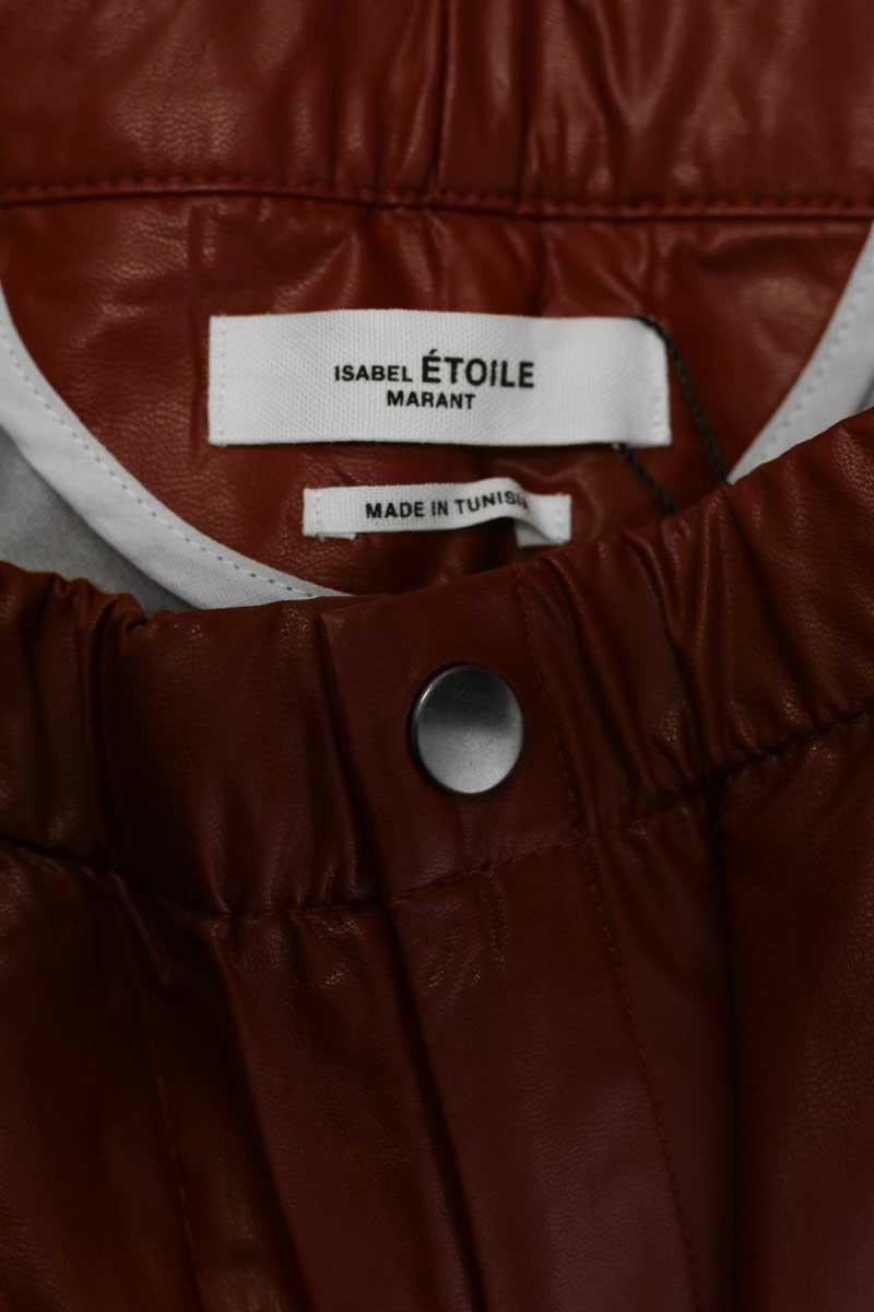 Slim leather pants ISABEL MARANT ÉTOILE - SECONDE MAIN Red