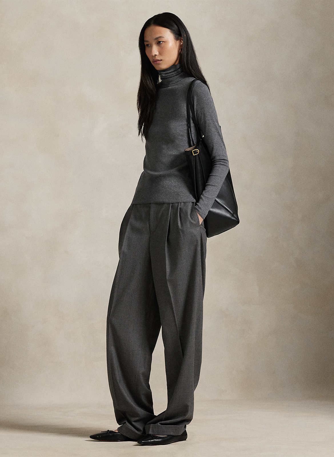 Pull col roulé  POLO RALPH LAUREN Gris