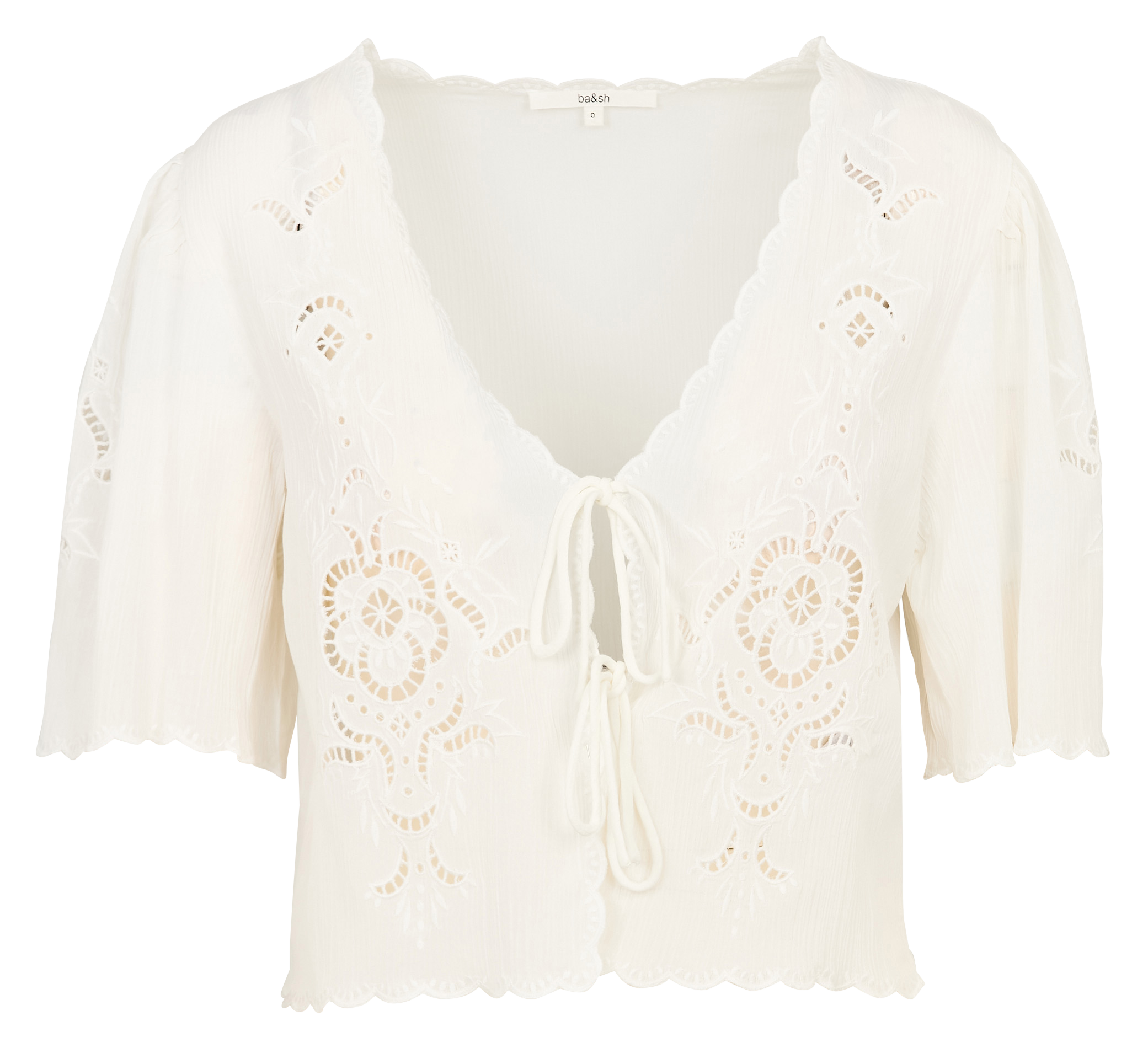 Top col v brodé BA&SH