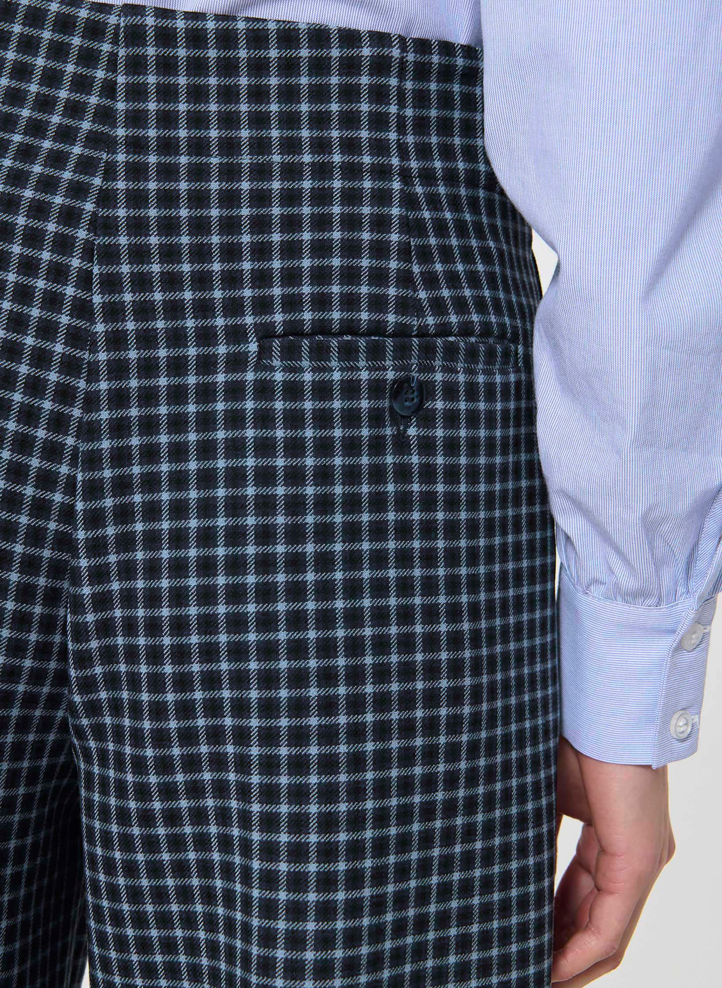 Short à carreaux TARA JARMON Bleu