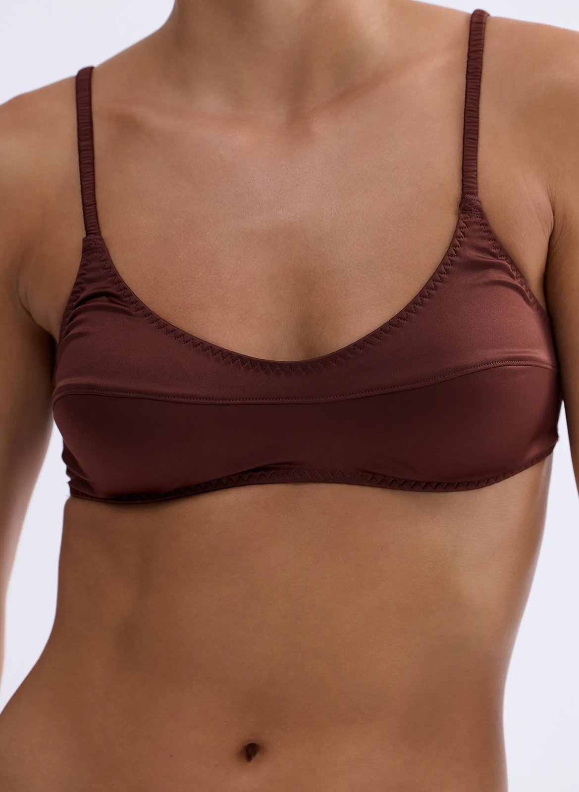 Gewatteerde bralette LOVE STORIES Bruin