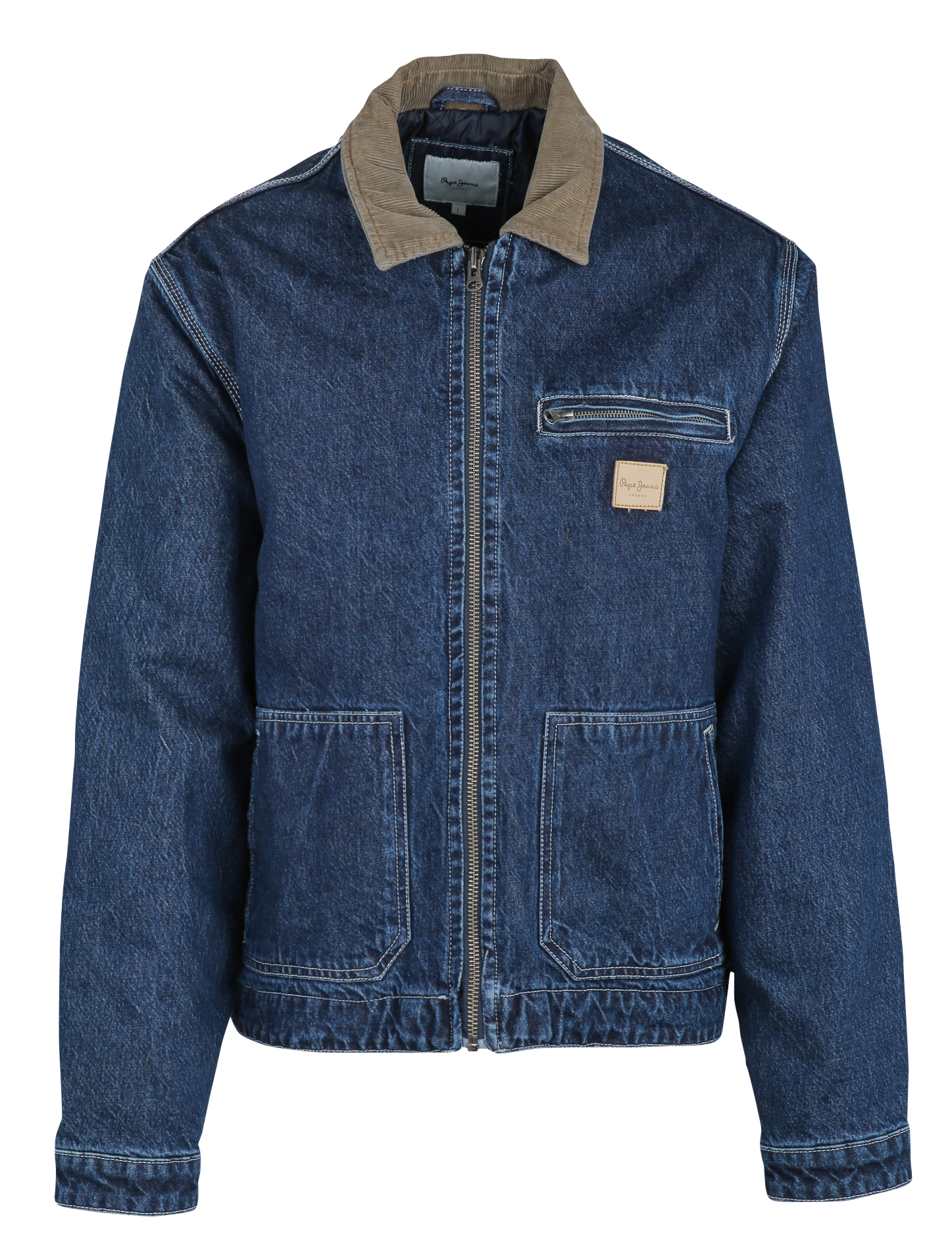 Veste col classique en colton PEPE JEANS Bleu