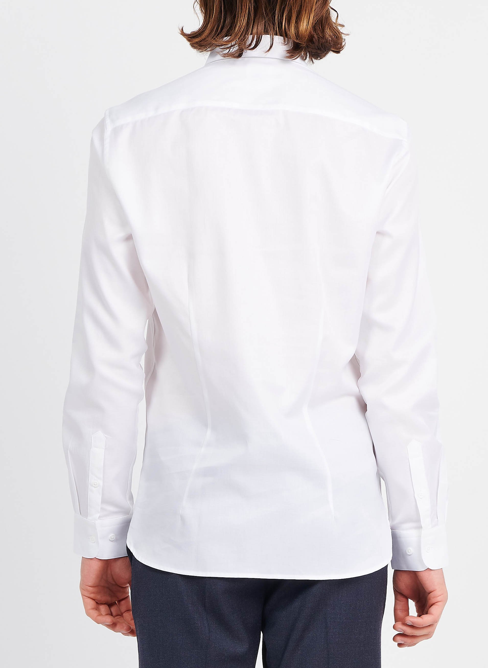 Regular-fit cotton shirt with classic collar ATELIER PRIVE White