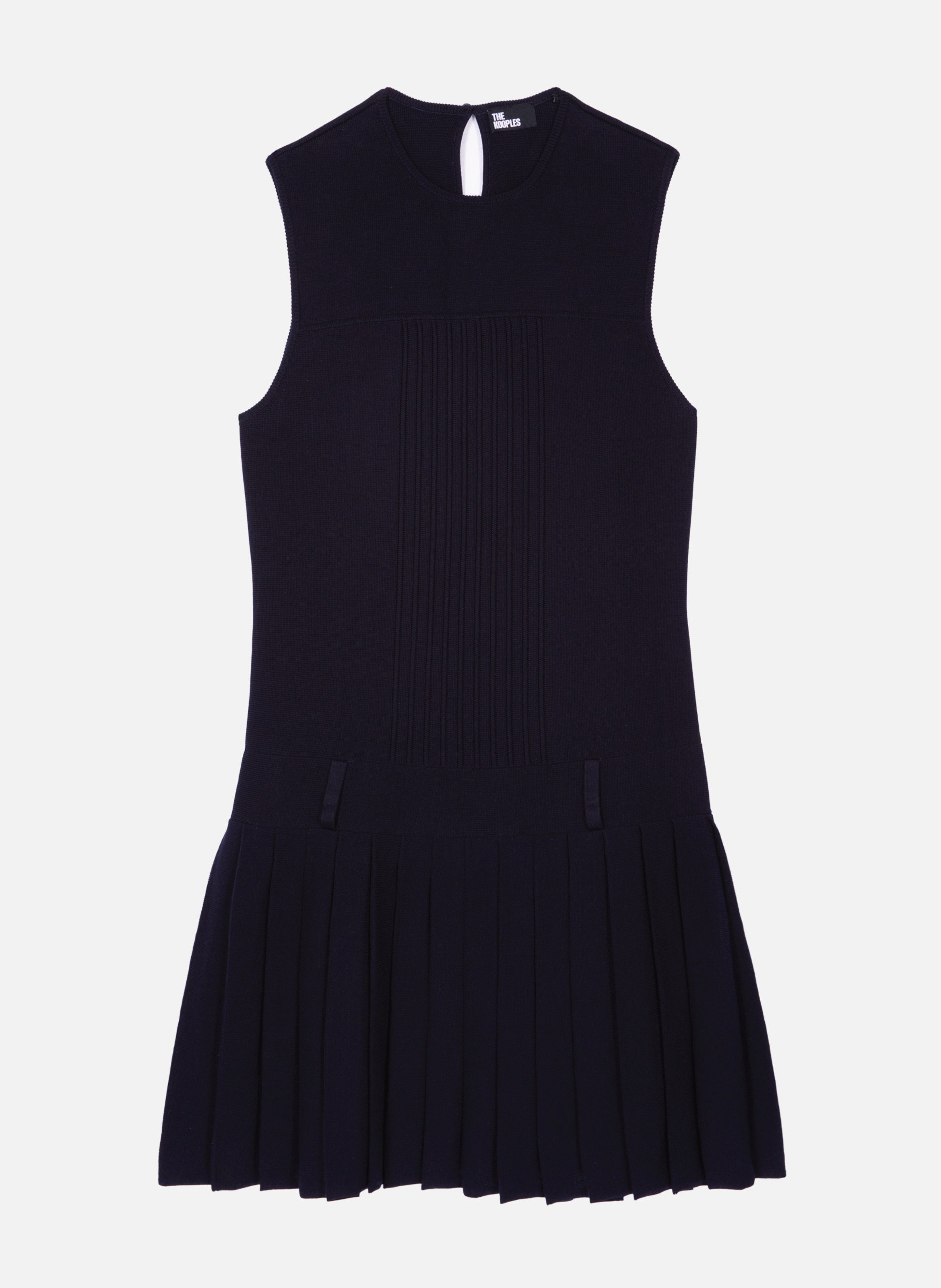 Short pleated knit dress THE KOOPLES Blue