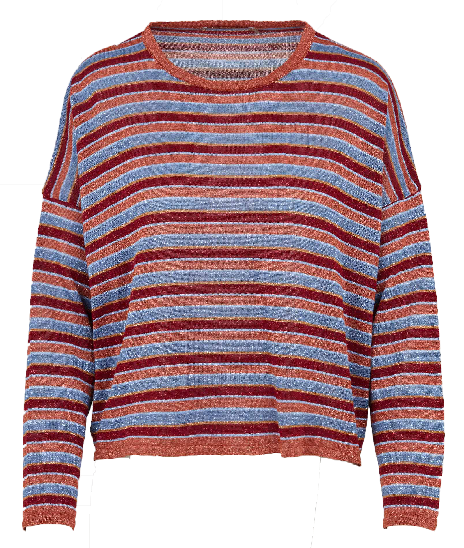 Gestreifter Pullover mit Rundhalsausschnitt LA FEE MARABOUTEE Mehrfarbig