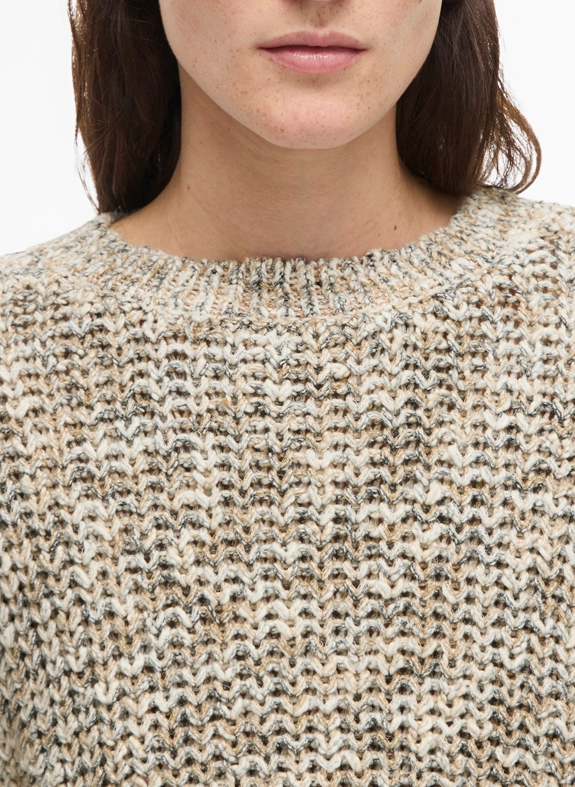 Slub cotton T-shirt ROUGE EDIT Beige