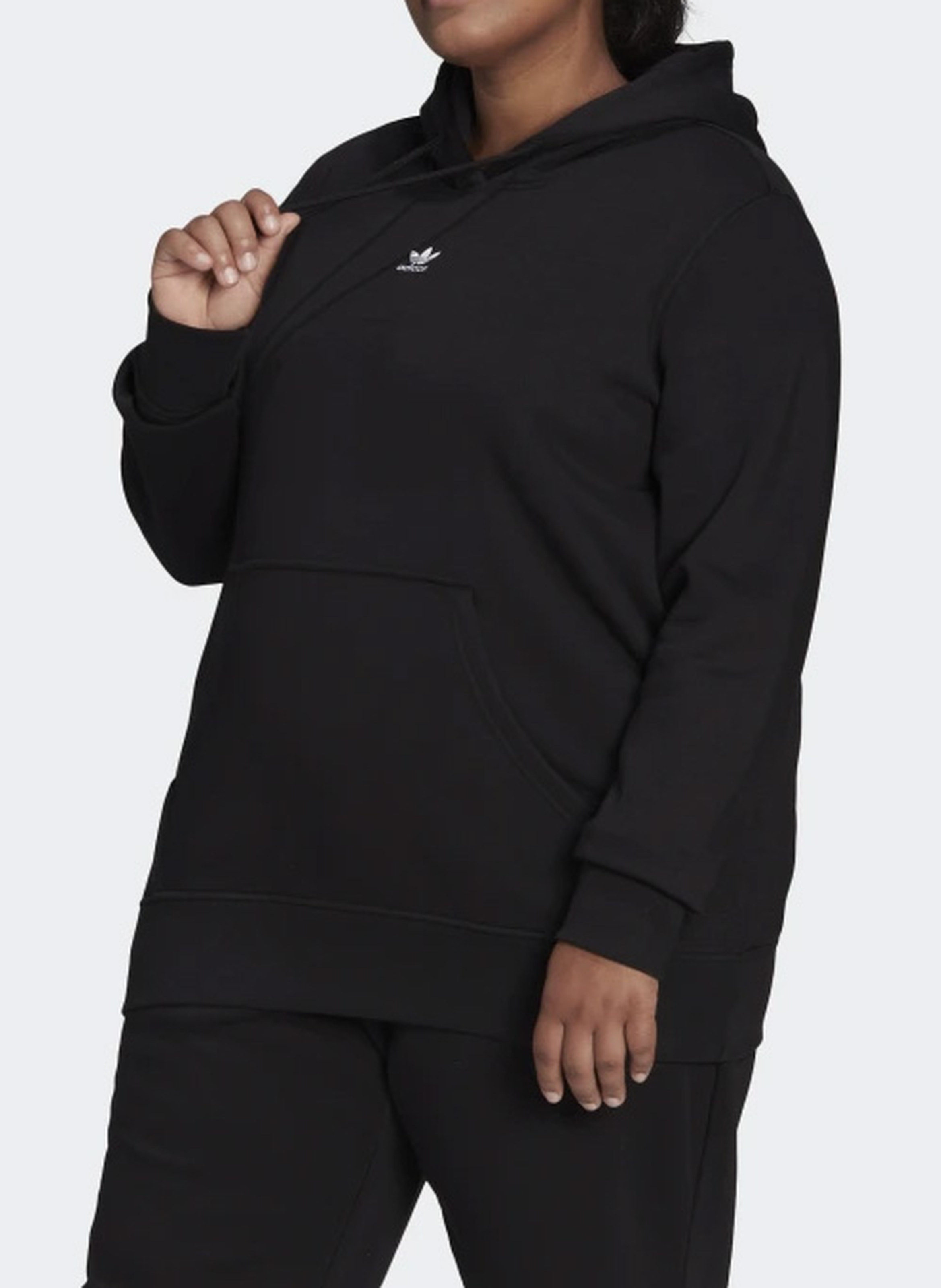 T-shirt scollo tondo ricamata in cotone ADIDAS Bianco