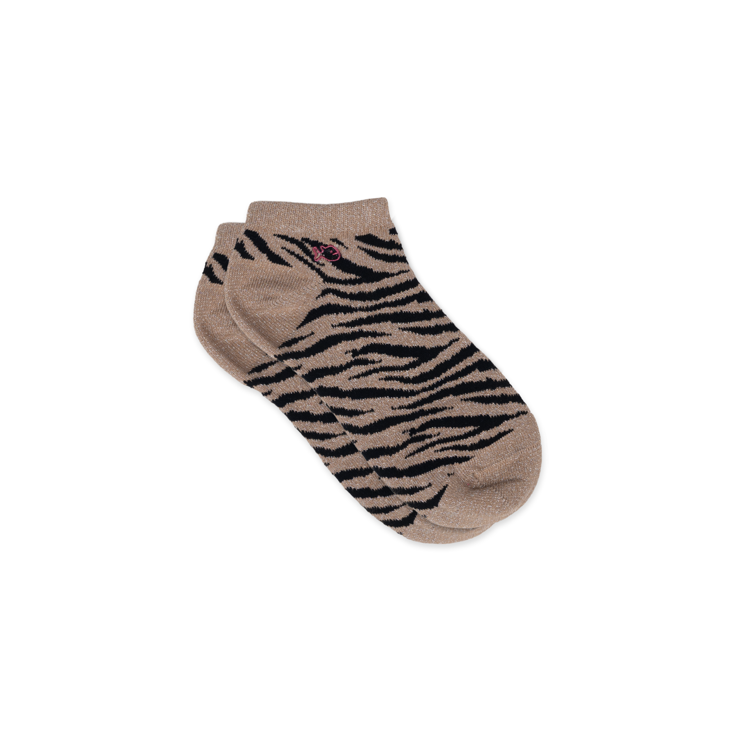 Combed cotton zebra ankle socks BILLYBELT