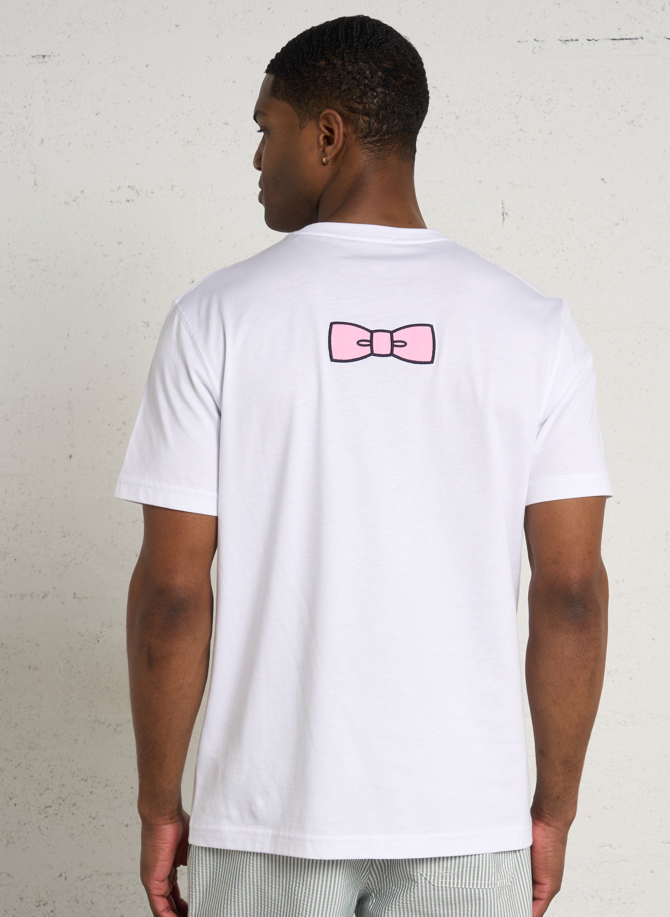 Tee-shirt oversize col rond en coton EDEN PARK Blanc