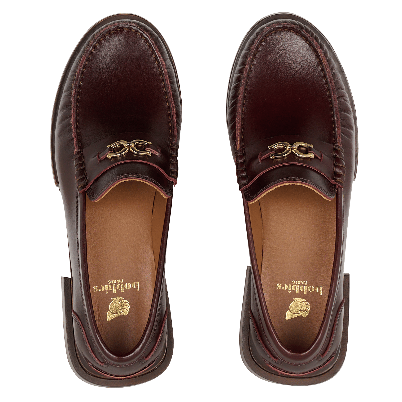 Mokassins aus Leder mit Horsebit-Detail BOBBIES Braun