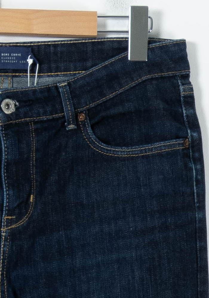 Cropped slim jeans with studs LEVI'S - Seconde main Blue