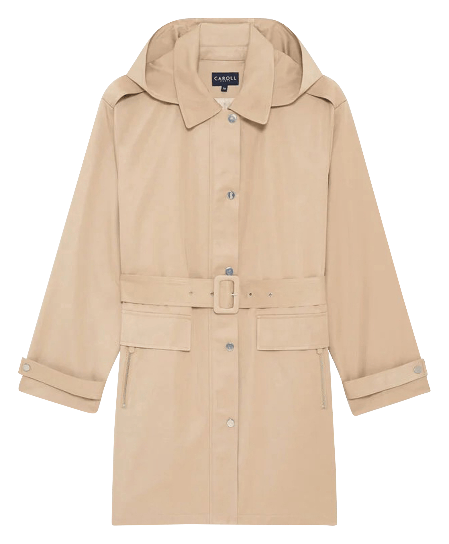 Trench droit CAROLL Beige