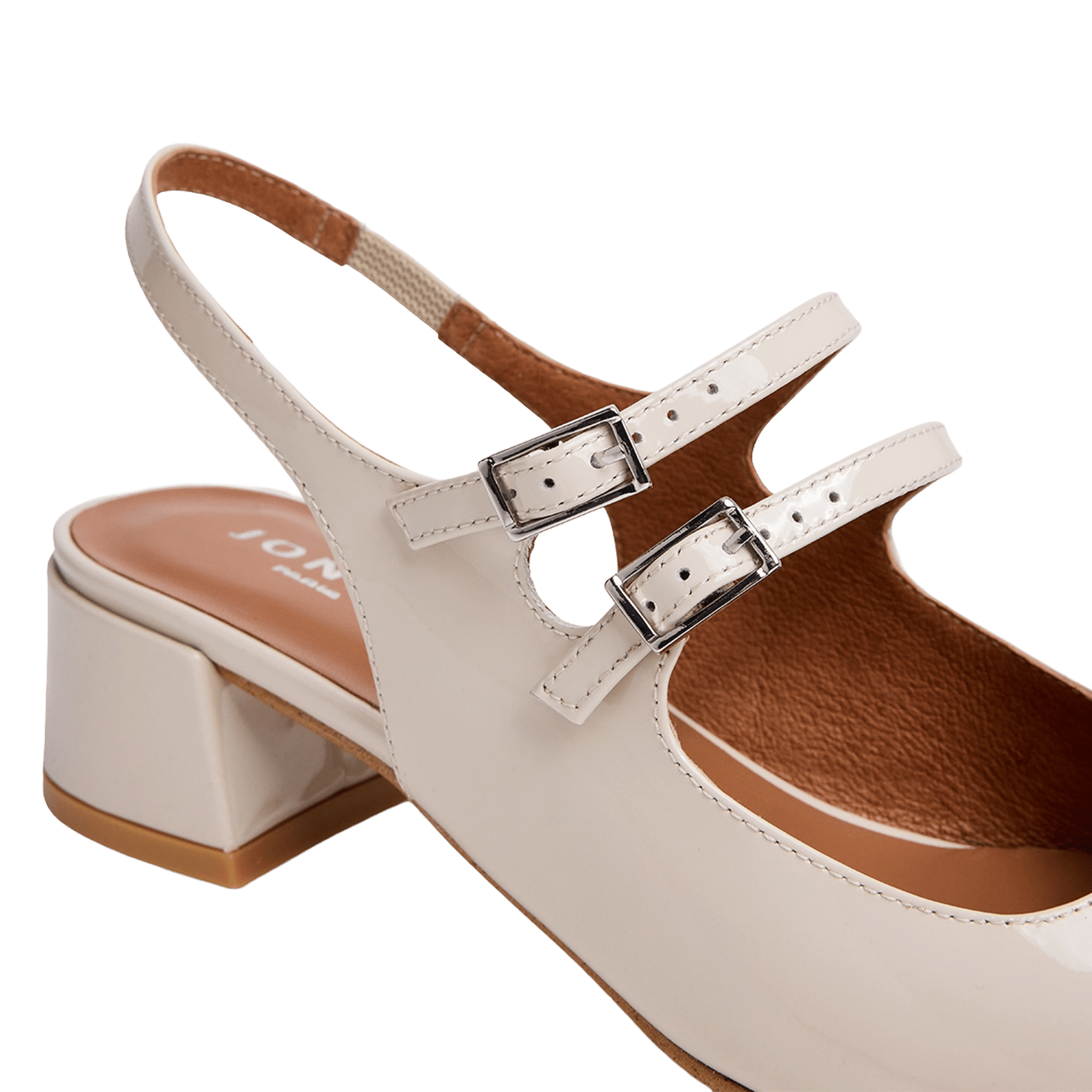 Leather babies slinbacks JONAK White