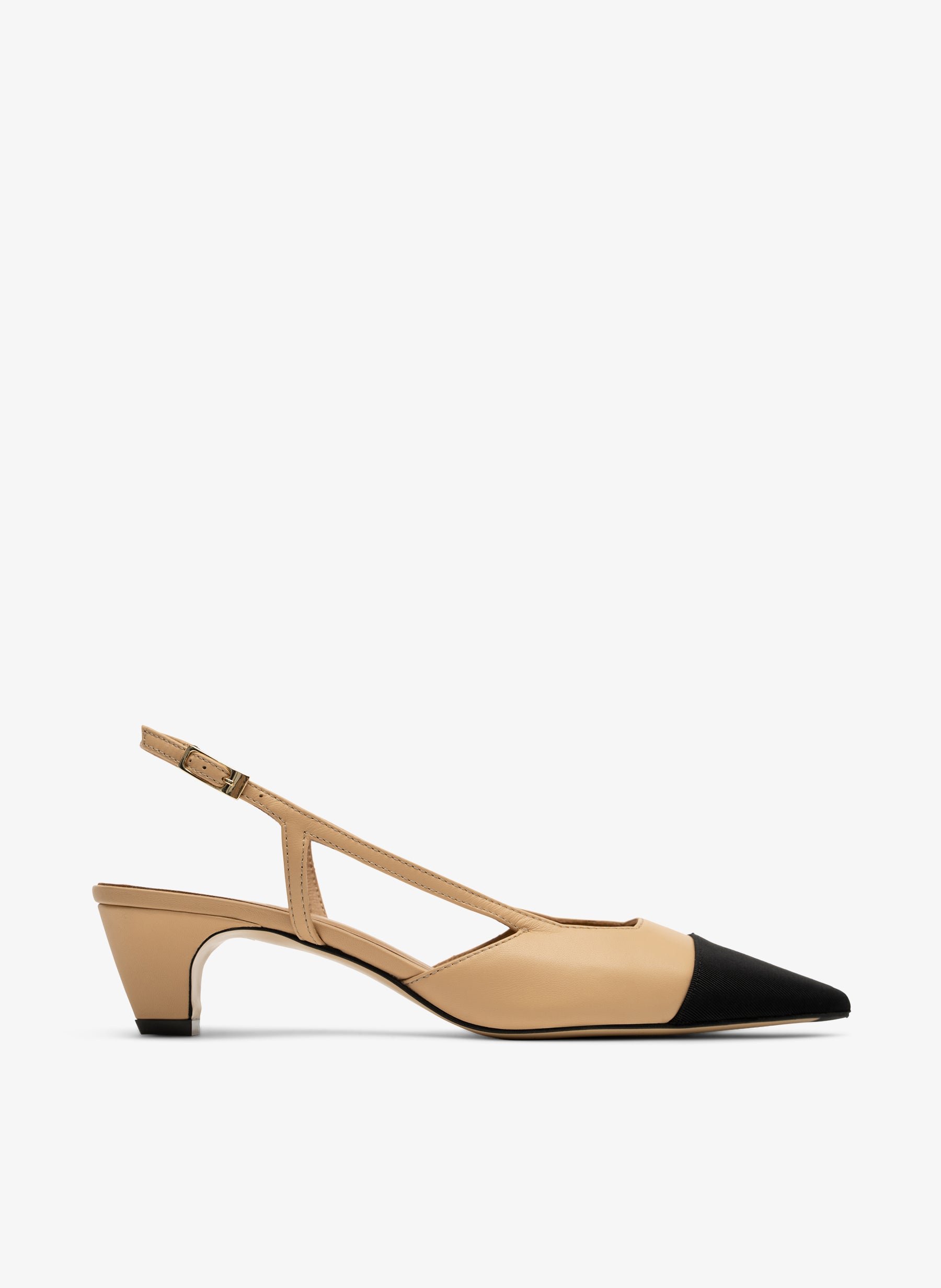 Slingback en cuir nappa beige PARALLELE PARIS Beige
