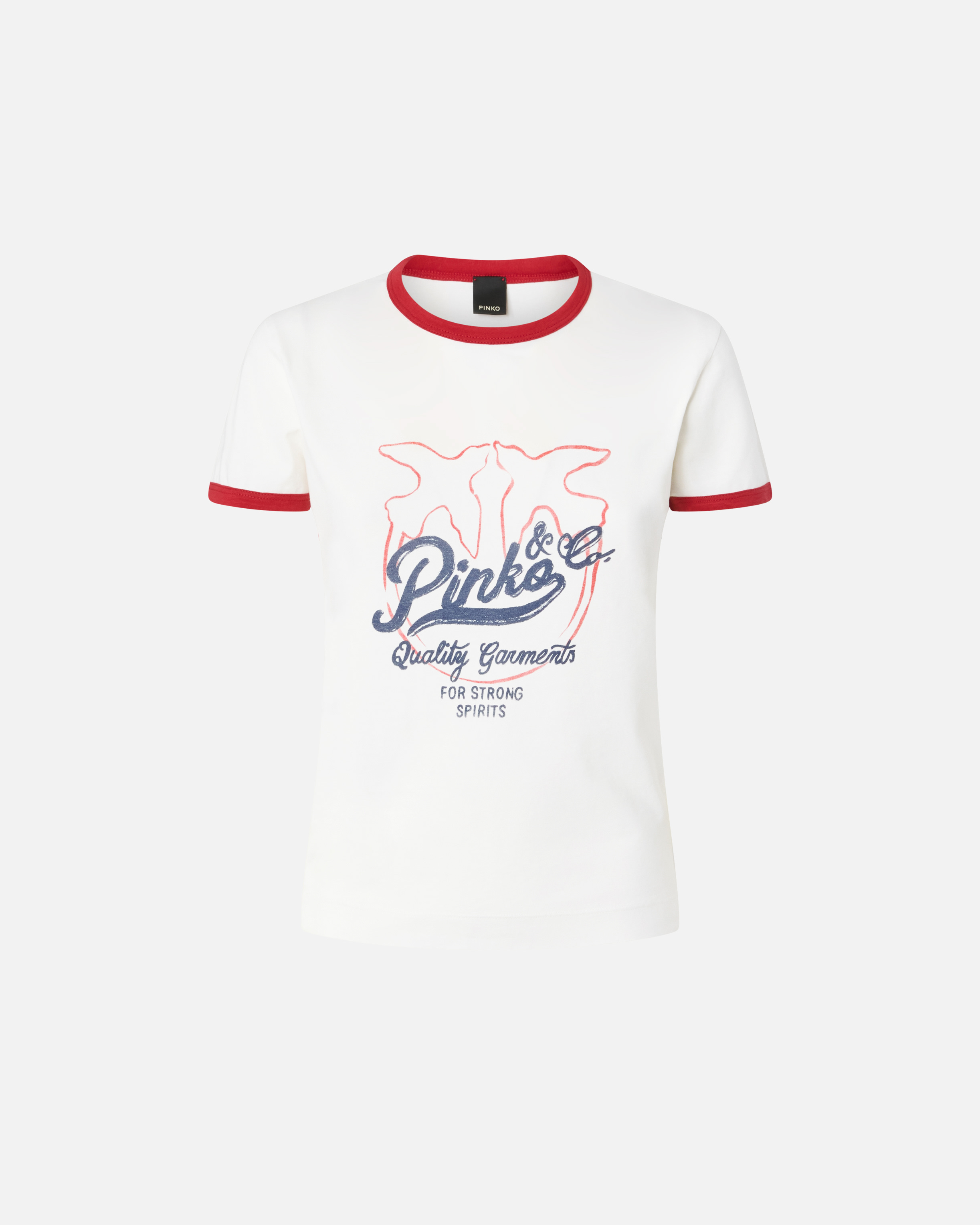 T-shirt with printed logo White