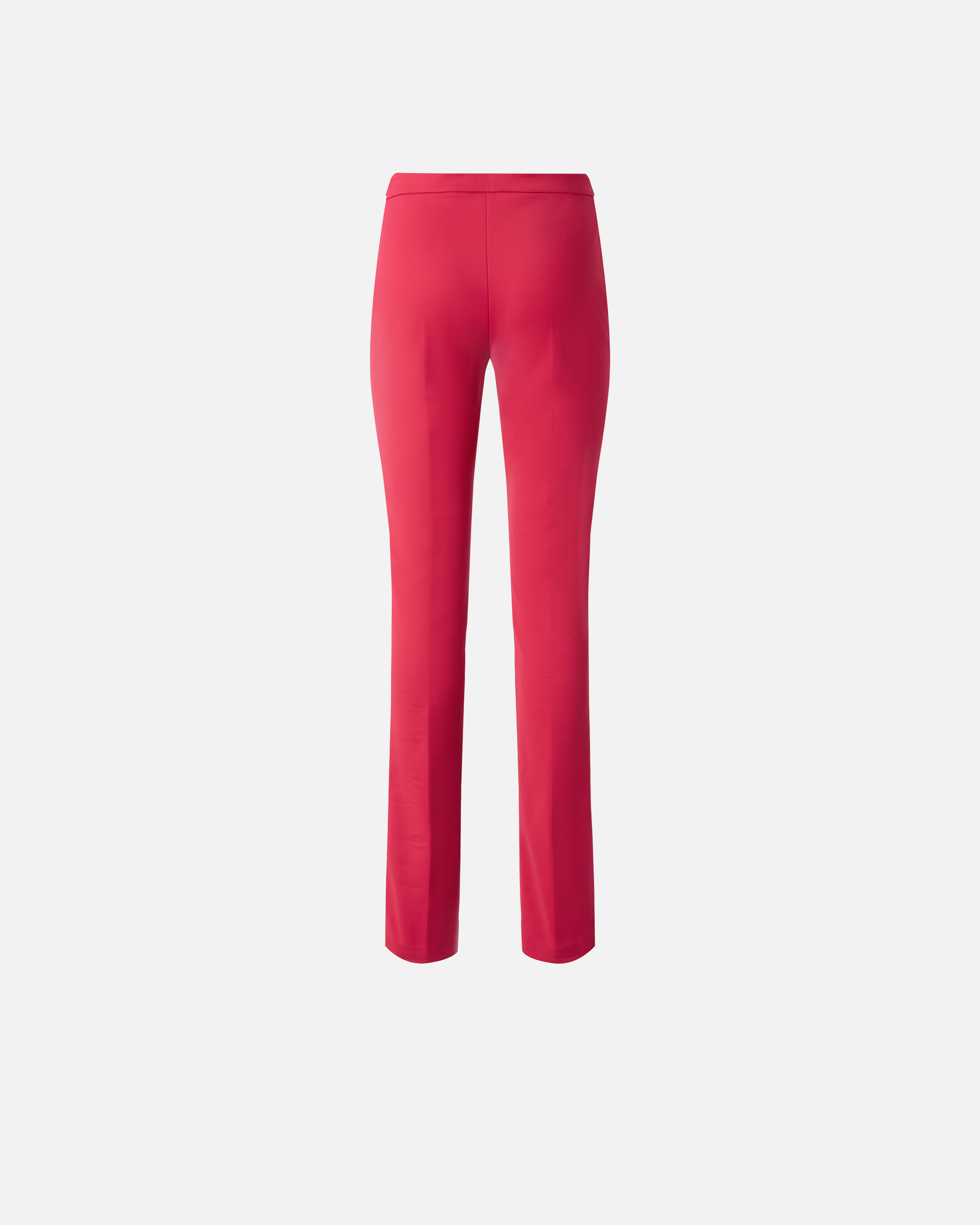Pantalon en satin de coton avec pli PINKO Rouge