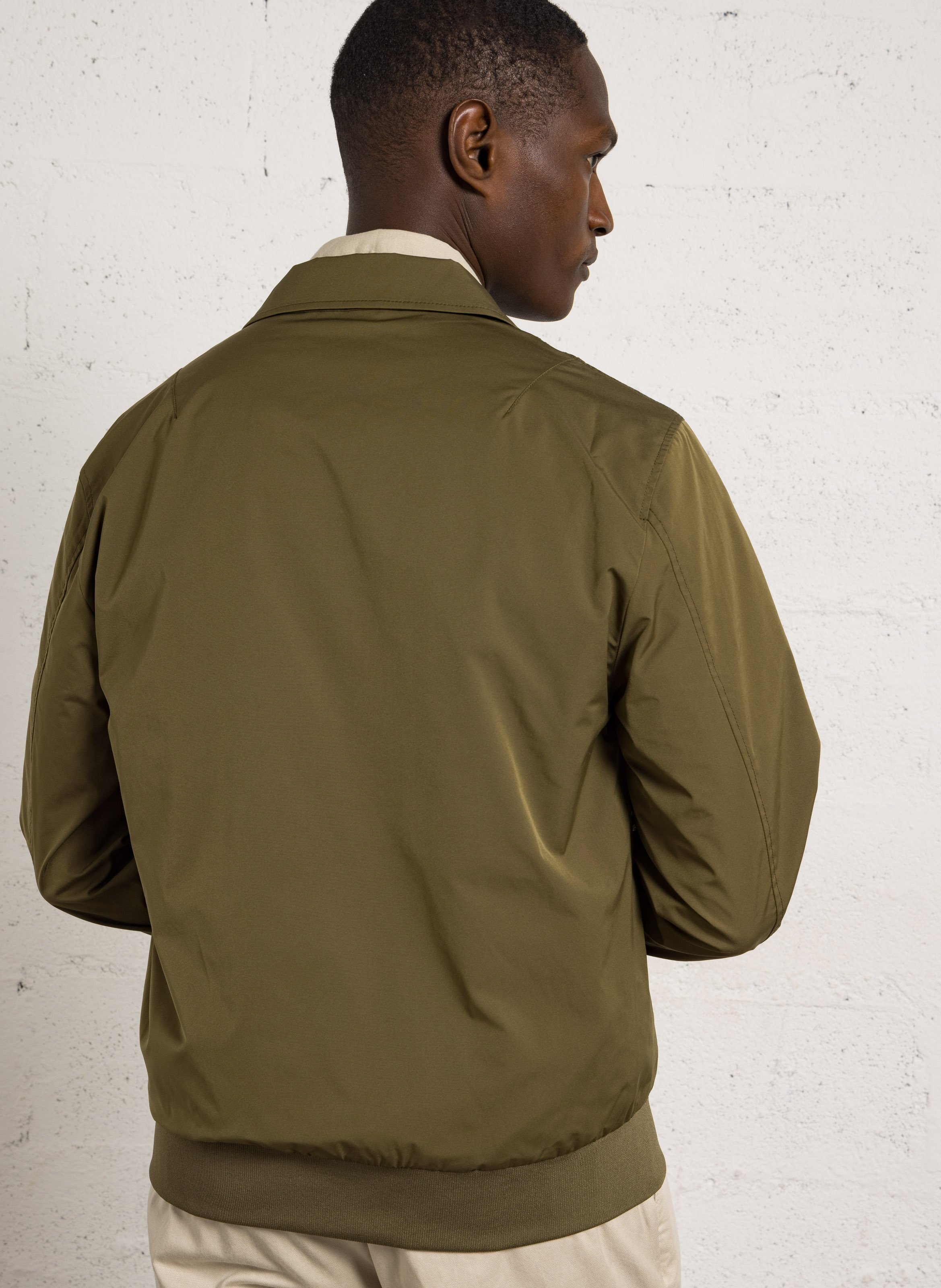 Oversized jacket with classic collar BOMBERS ORIGINAL Khaki
