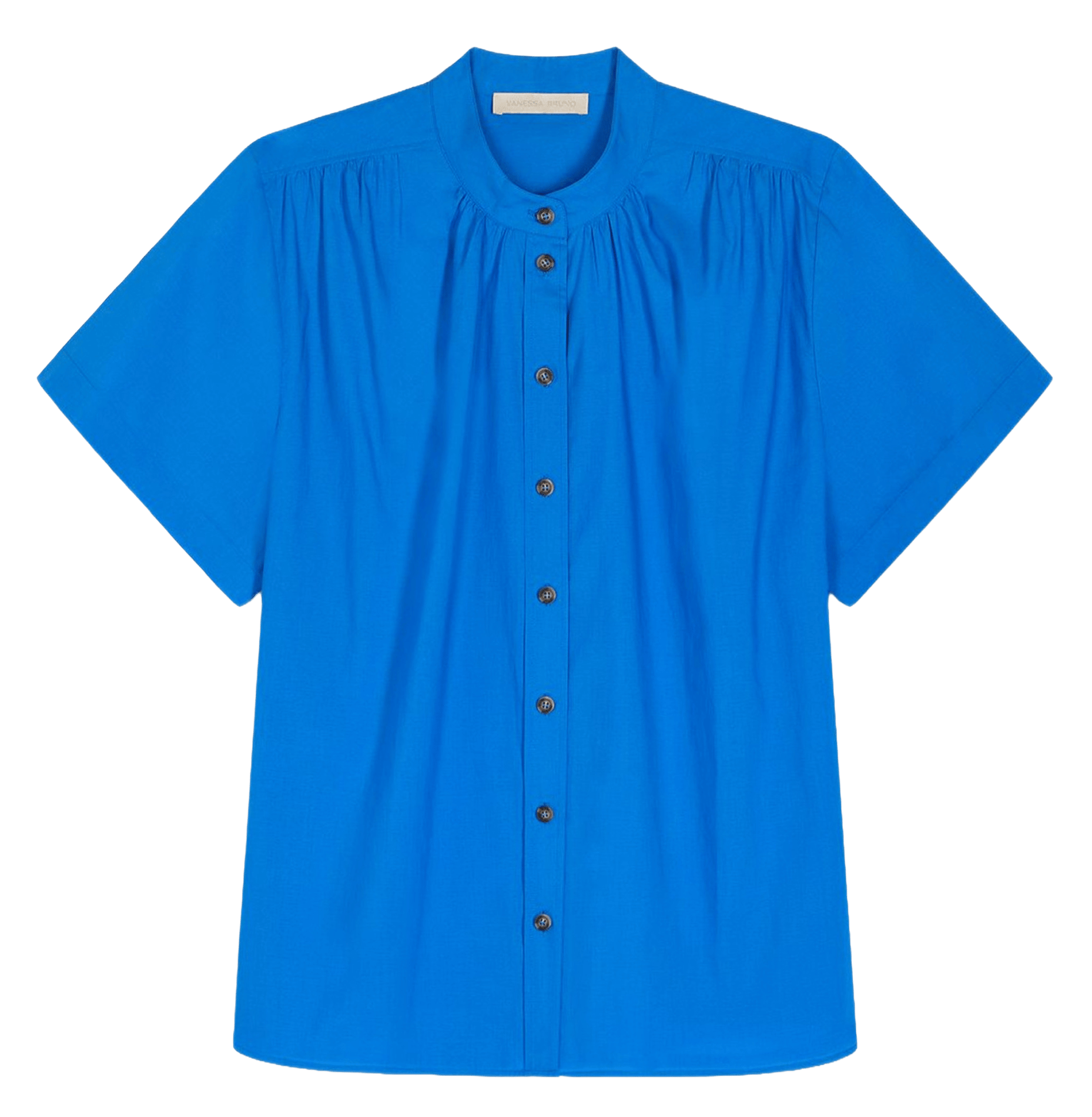 Blouse à manches courtes unie VANESSA BRUNO Blue