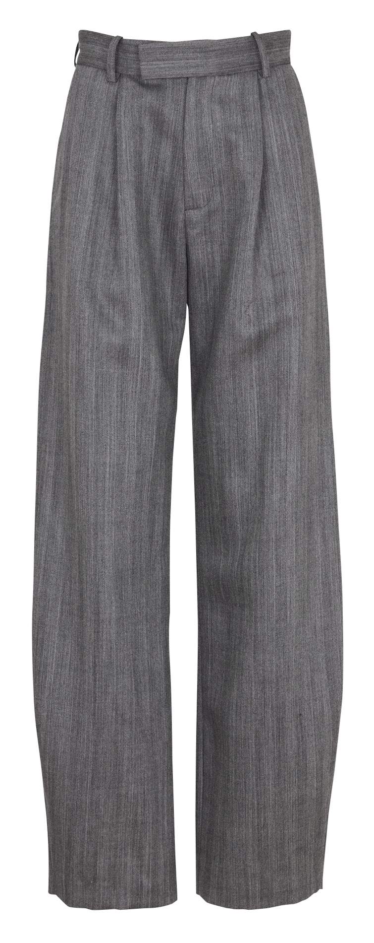 Pantalon large à pinces en laine | Gris MARGAUX LONNBERG Femme