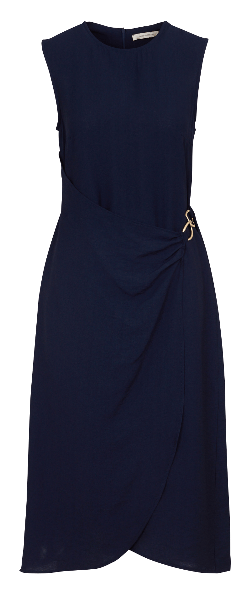 Round-neck midi dress LA FEE MARABOUTEE Blue