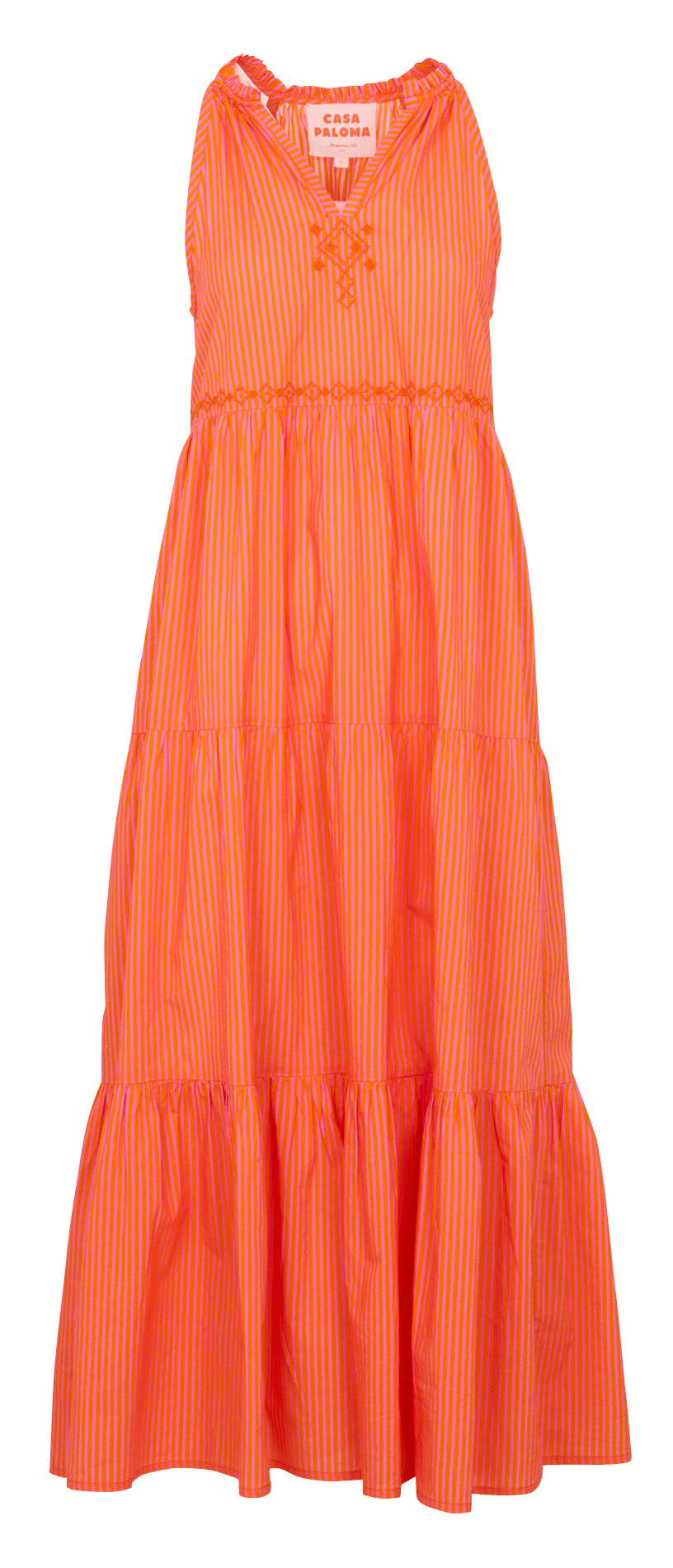 robe longue imprimée MAISON 123 Orange