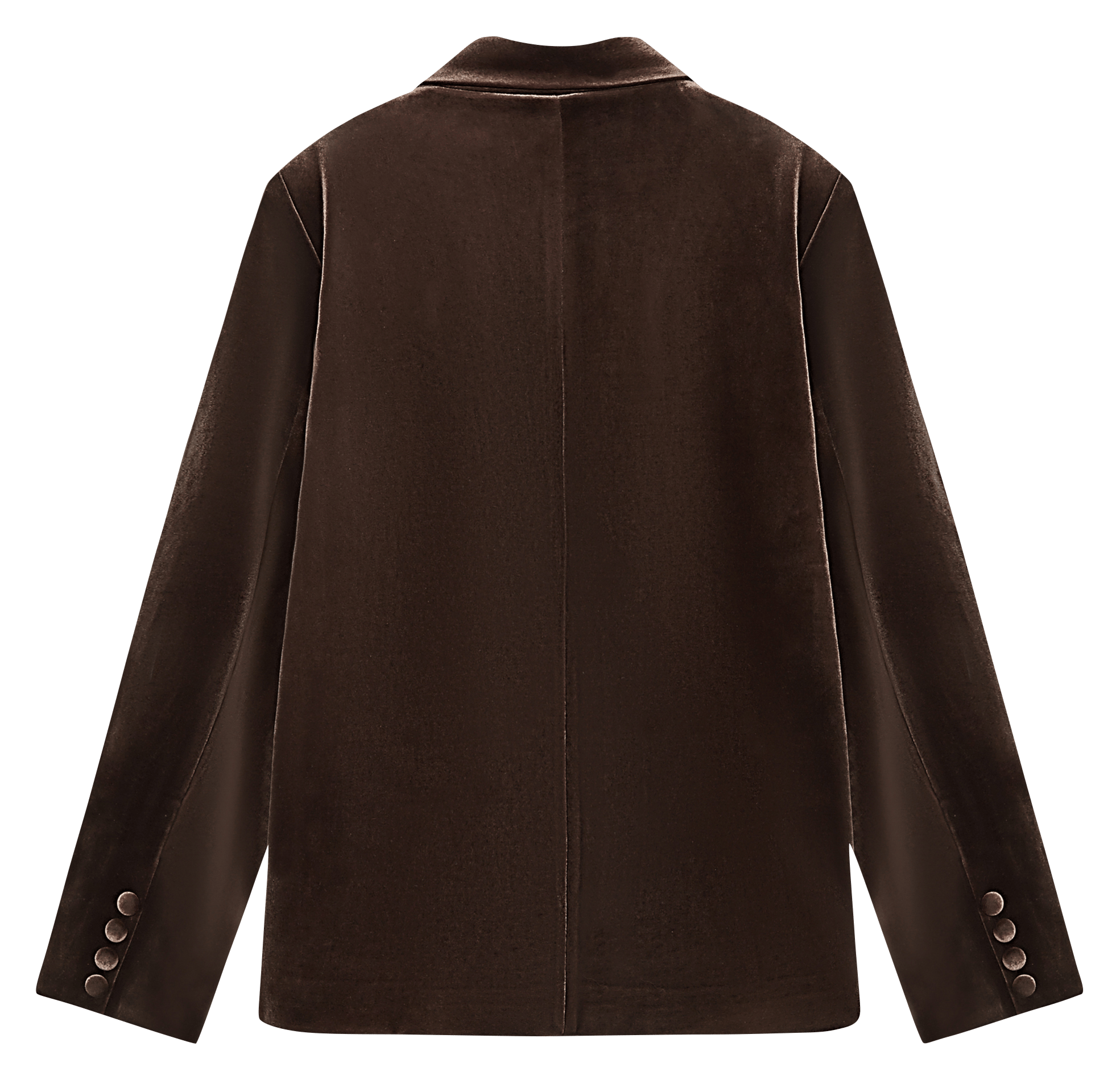 Straight velvet blazer GRACE ET MILA Brown