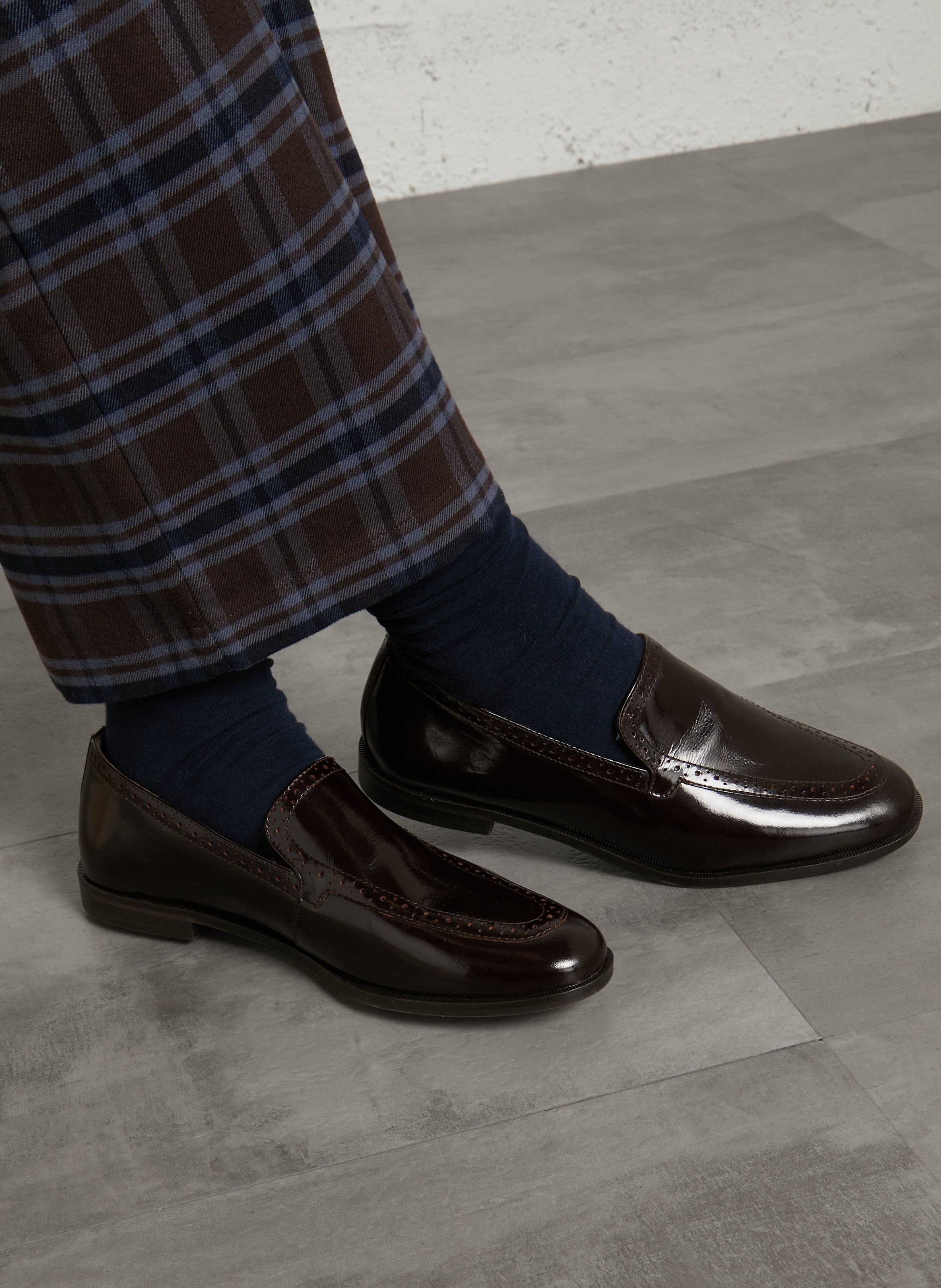 Leren mocassins BOCAGE Bruin