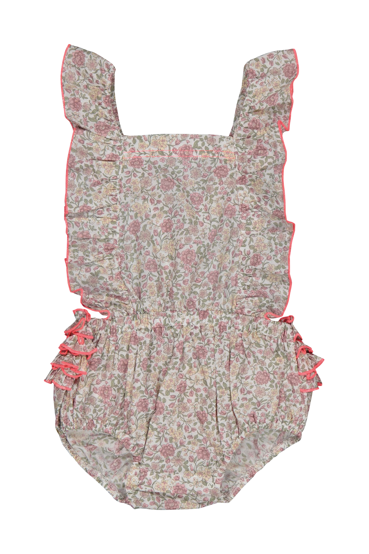 Barboteuse à bretelles en coton bio PETITE LUCETTE