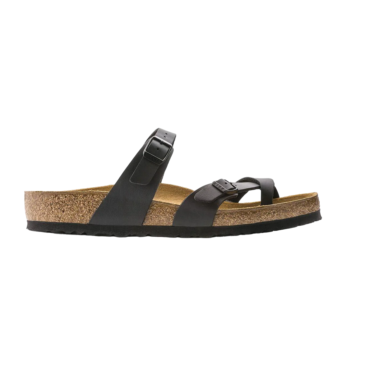 Faux leather sandals BIRKENSTOCK Black