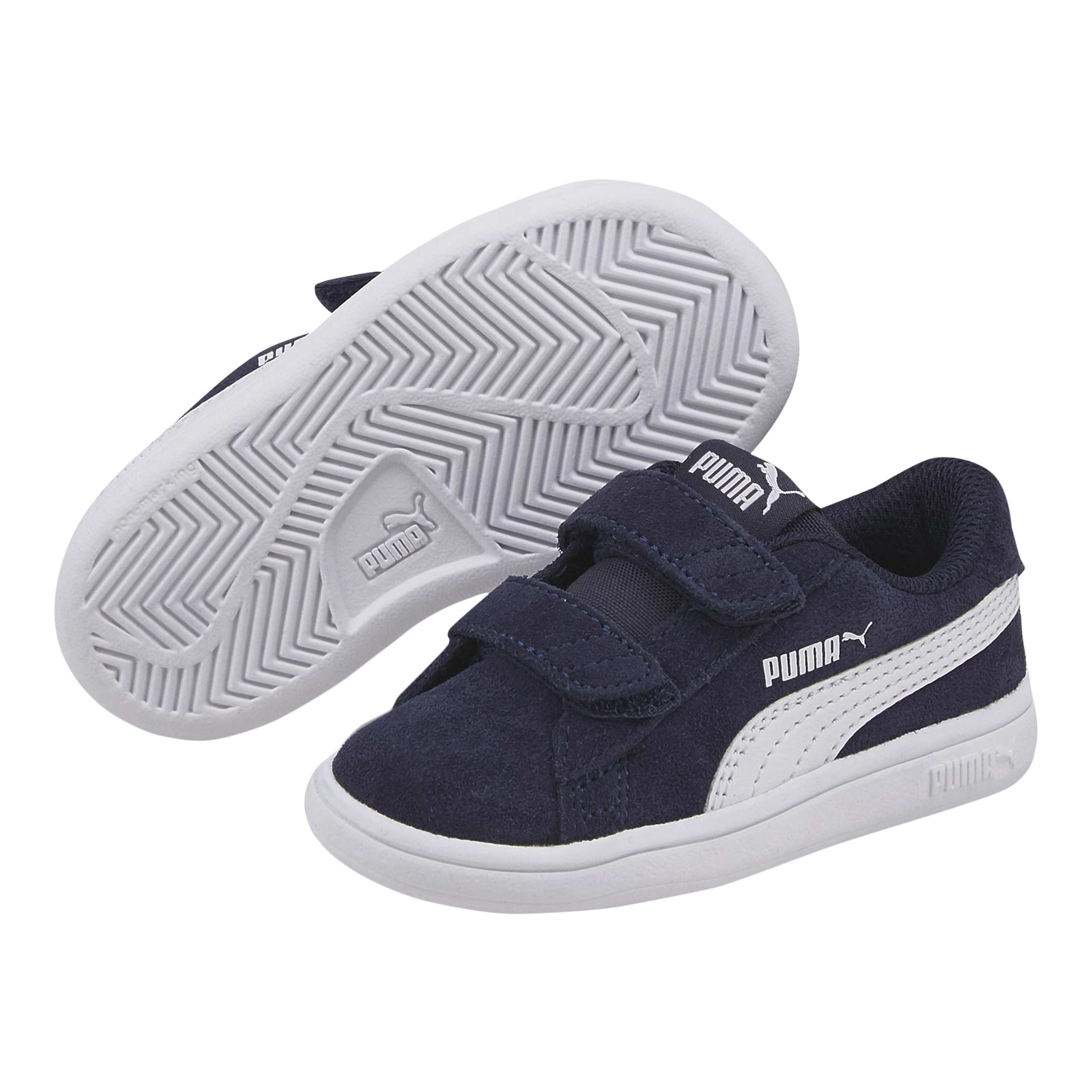 Kids leather sneakers Smash V2 SD PUMA Blue