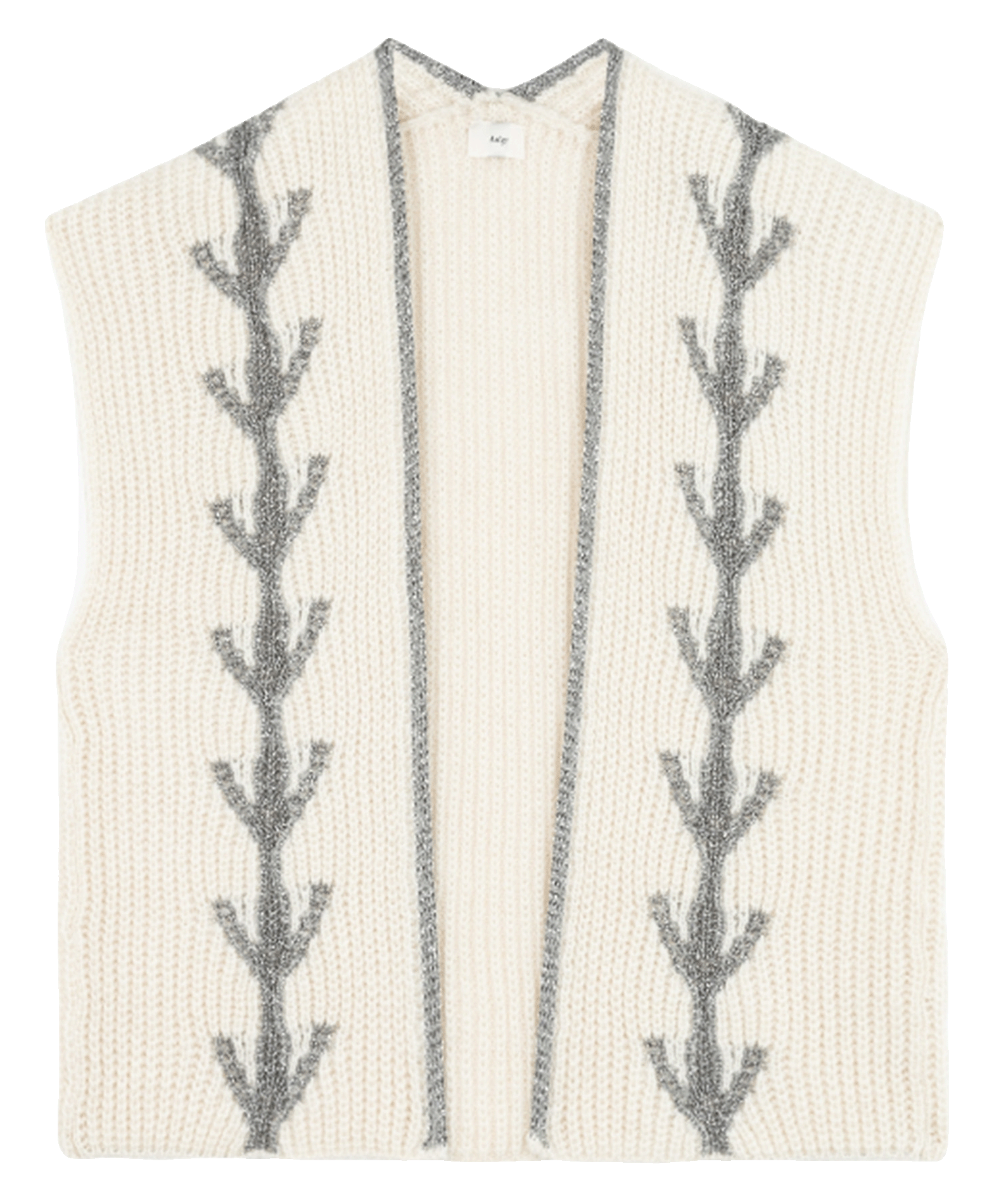 Jacquard-Strickjacke AN'GE