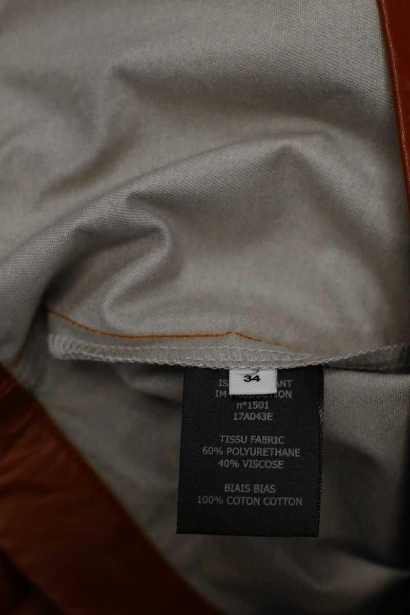 Slim leather pants ISABEL MARANT ÉTOILE - SECONDE MAIN Red