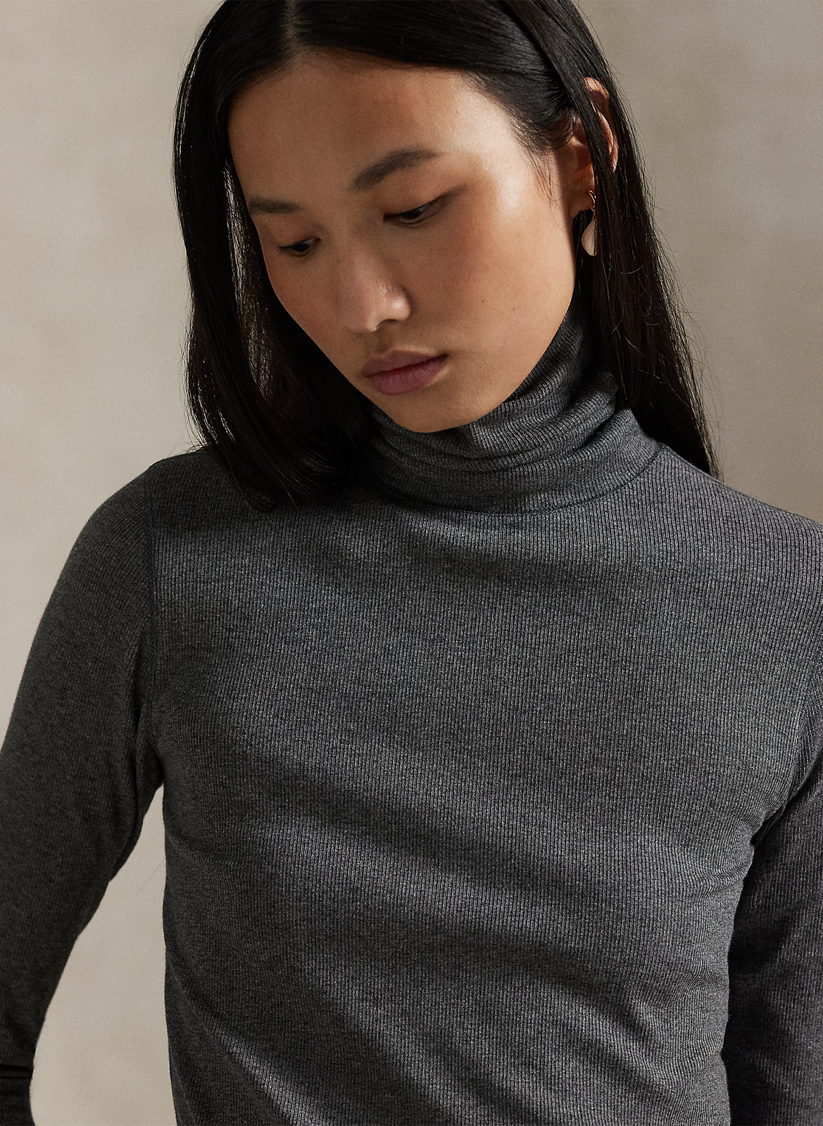 Pull col roulé  POLO RALPH LAUREN Gris