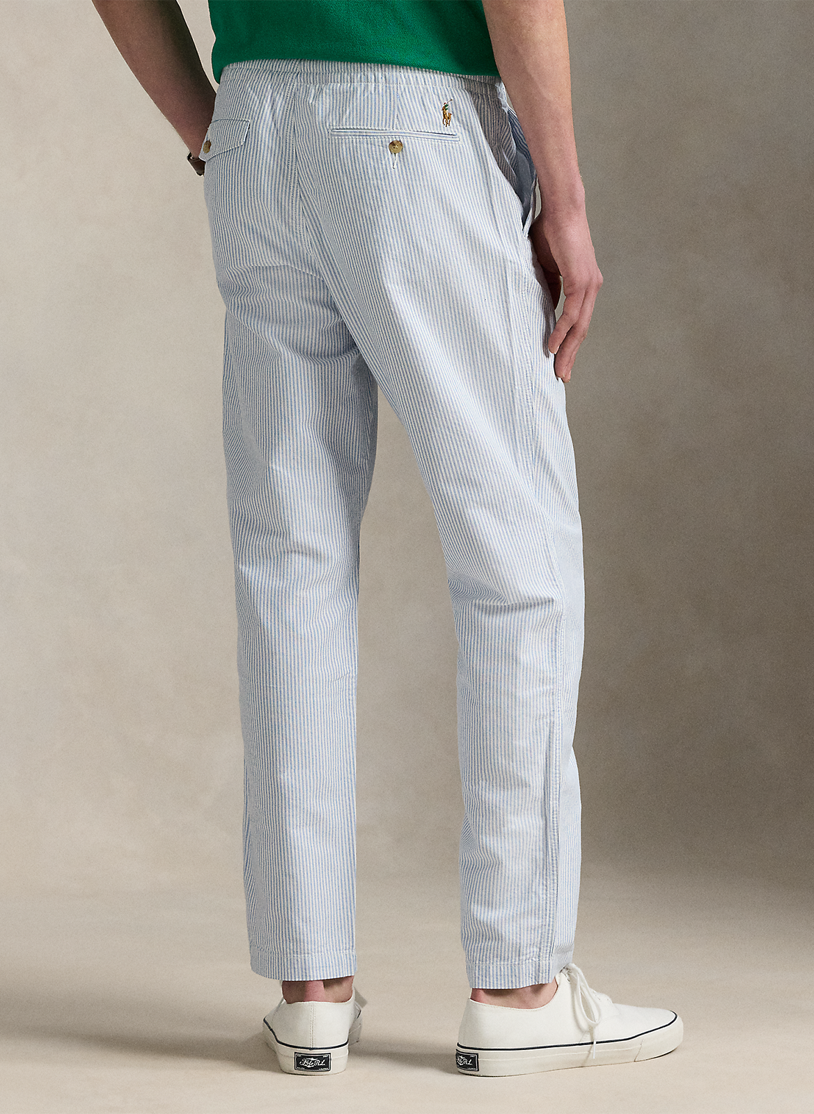 Gerade geschnittene Baumwollhose POLO RALPH LAUREN Blau