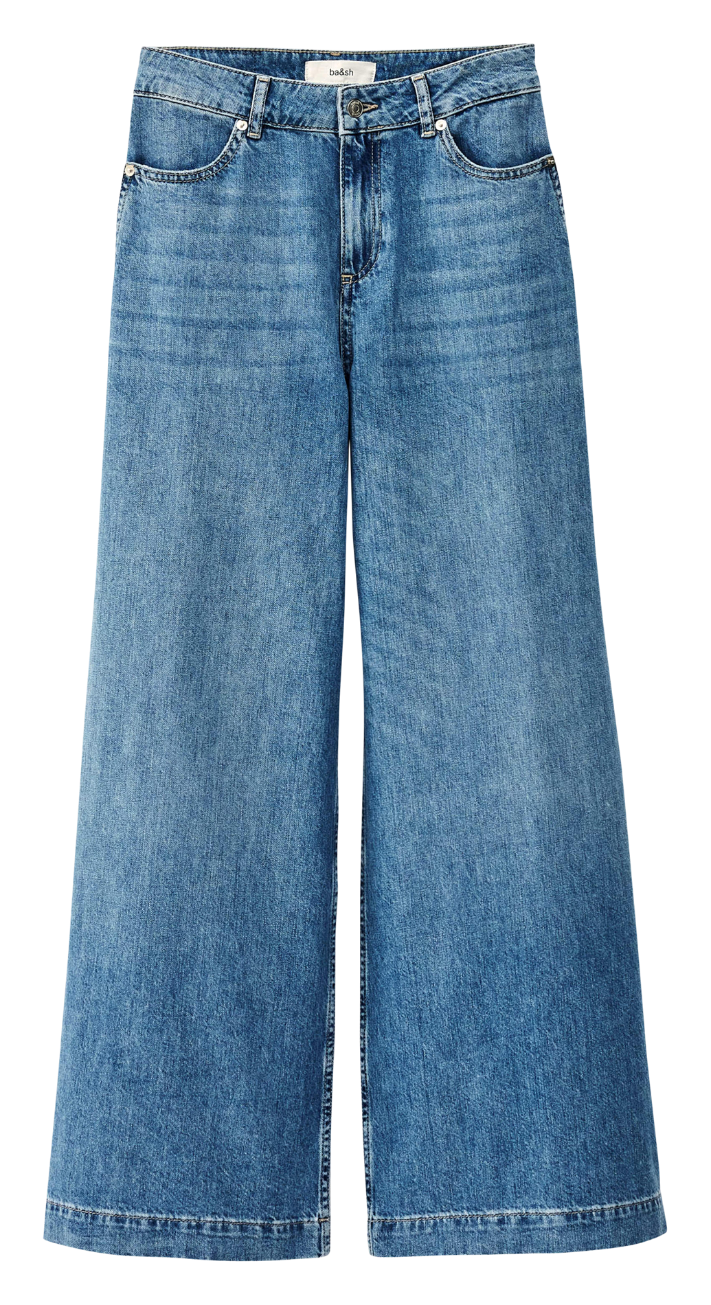 Gekleurde straight-fit jeans met 5 zakken BA&SH Blauw