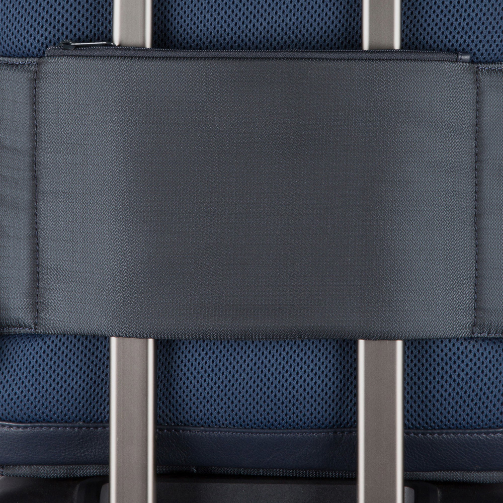 Leather backpack PIQUADRO Blue