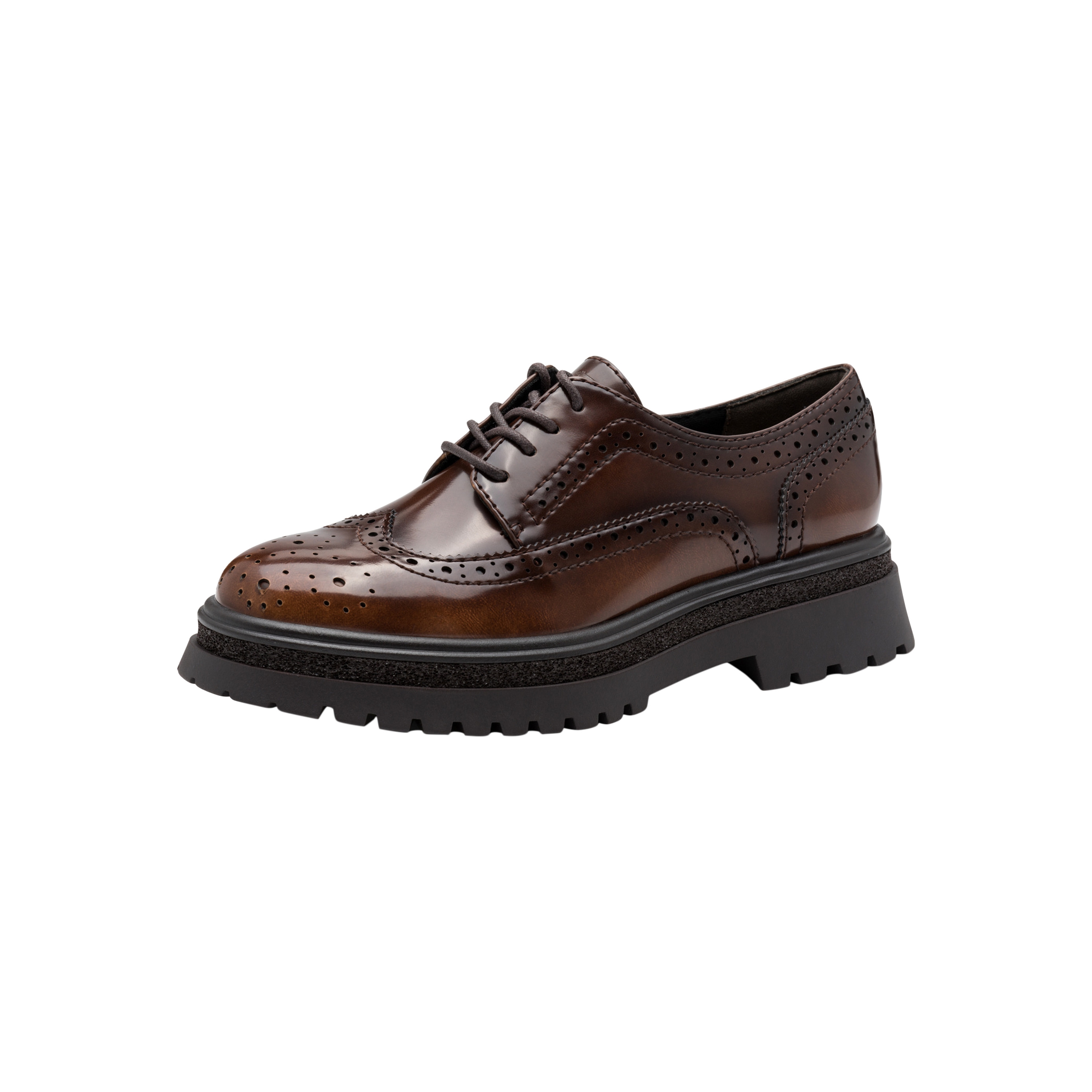 Lace-up Derby shoes TAMARIS Brown