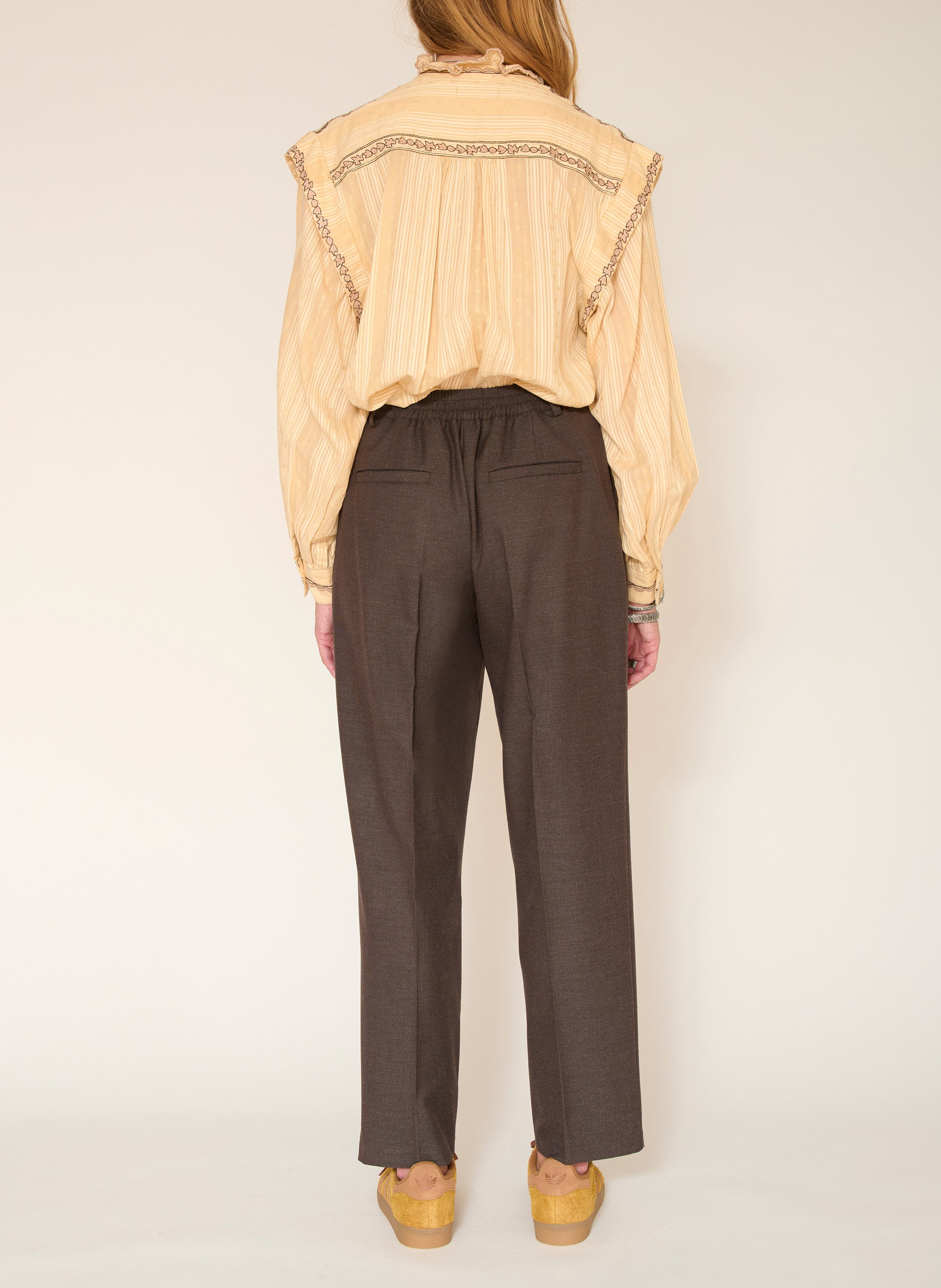 Bundfaltenhose MKT Braun