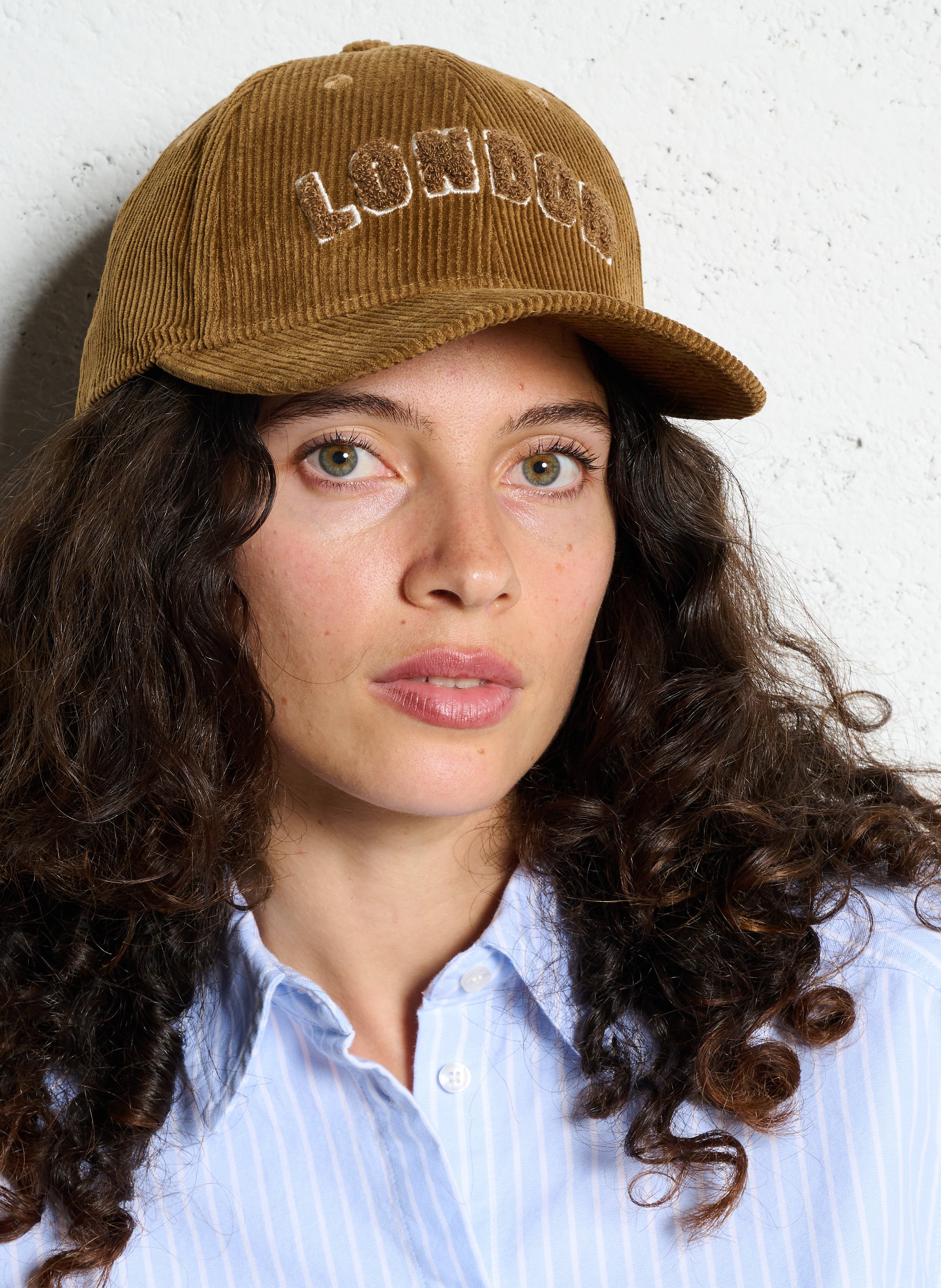 Corduroy cap with embroidery IKKS Beige