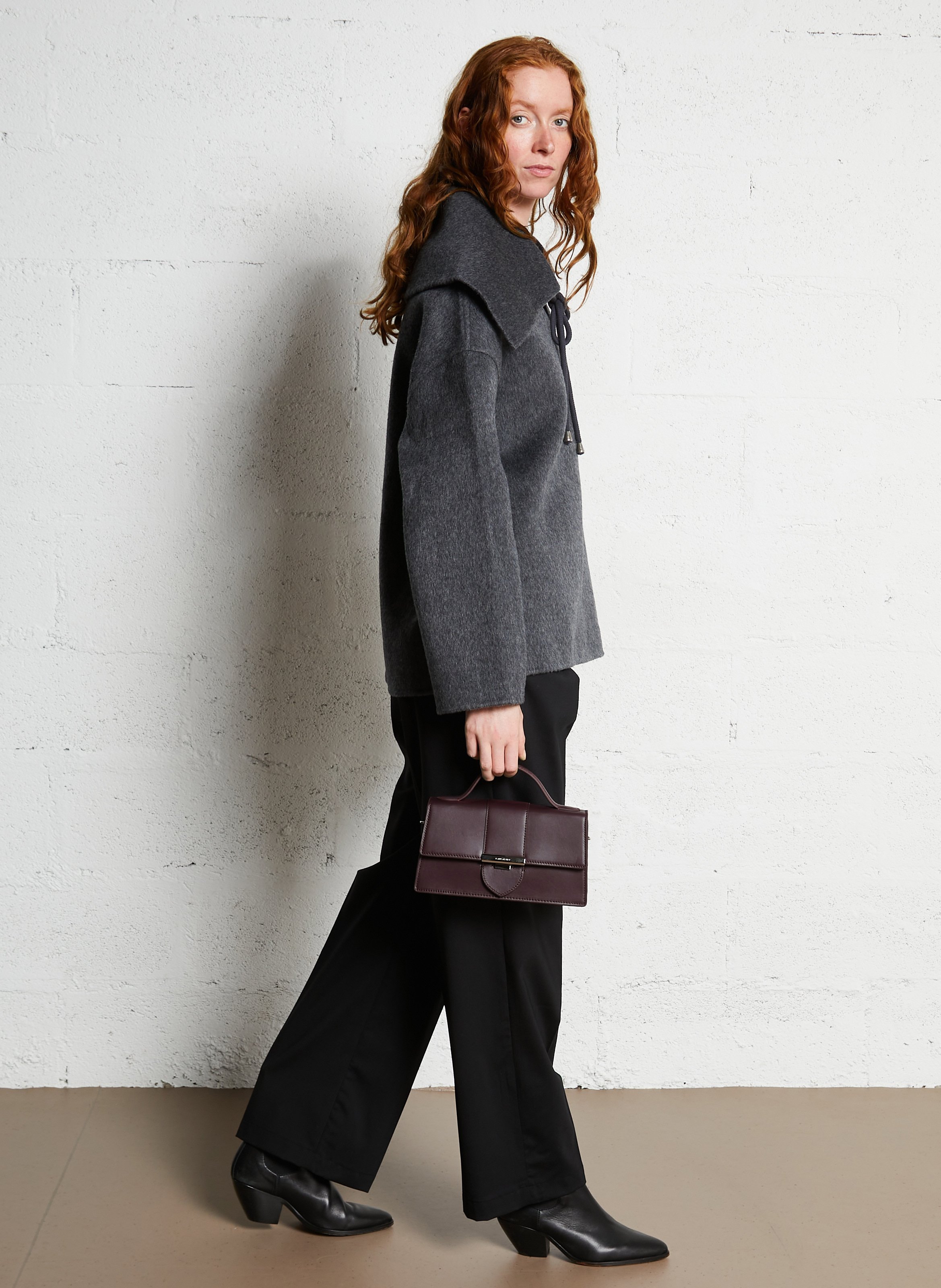 Sac à main en cuir LANCASTER PARIS Rouge