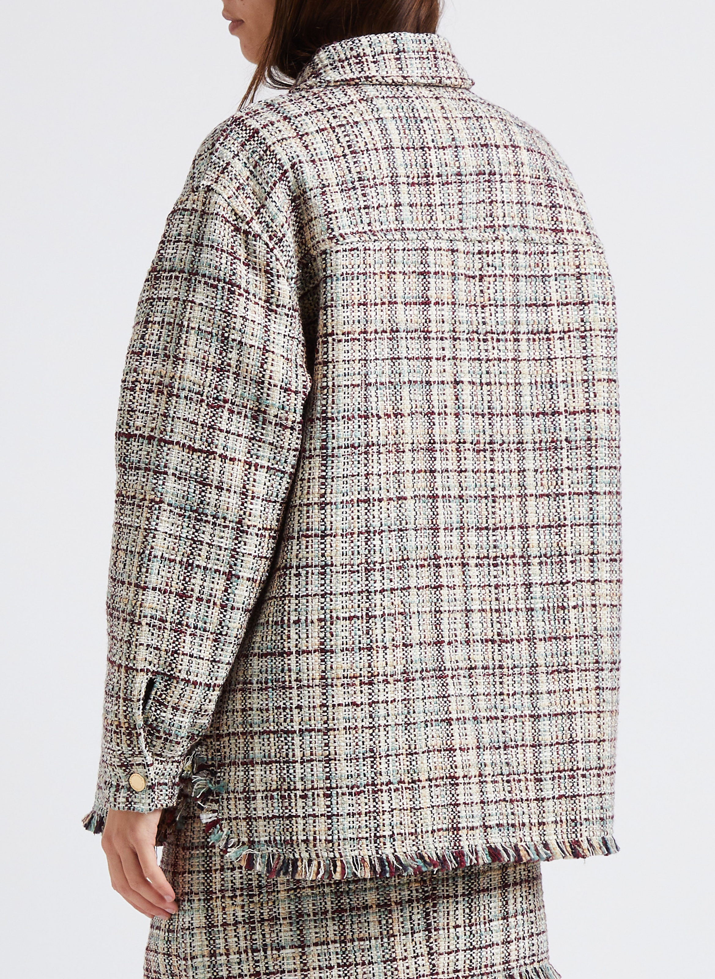 Surchemise col classique en tweed  SCOTCH AND SODA Beige