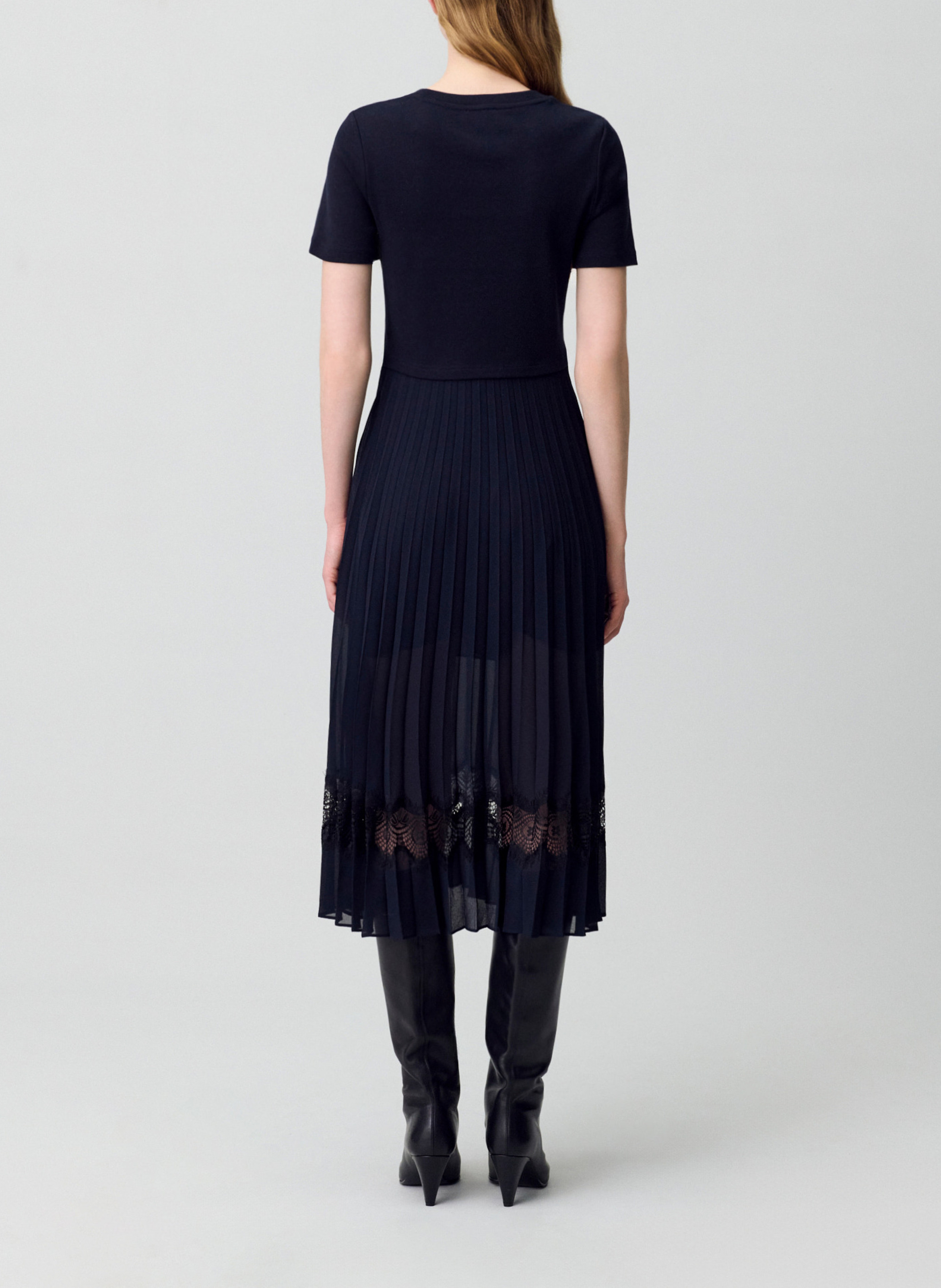 Robe longue à jupe plissée CLAUDIE PIERLOT Multicolore