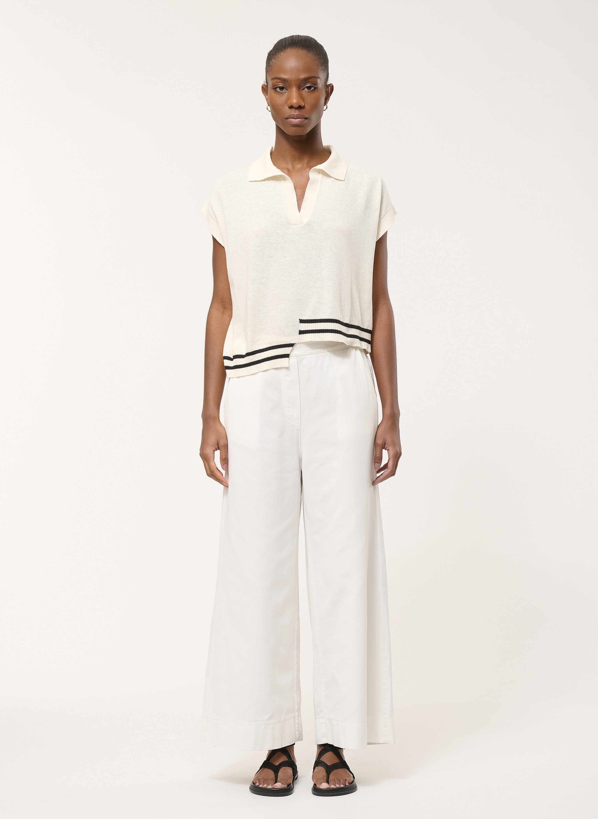 Pantalon large HUMILITY Beige