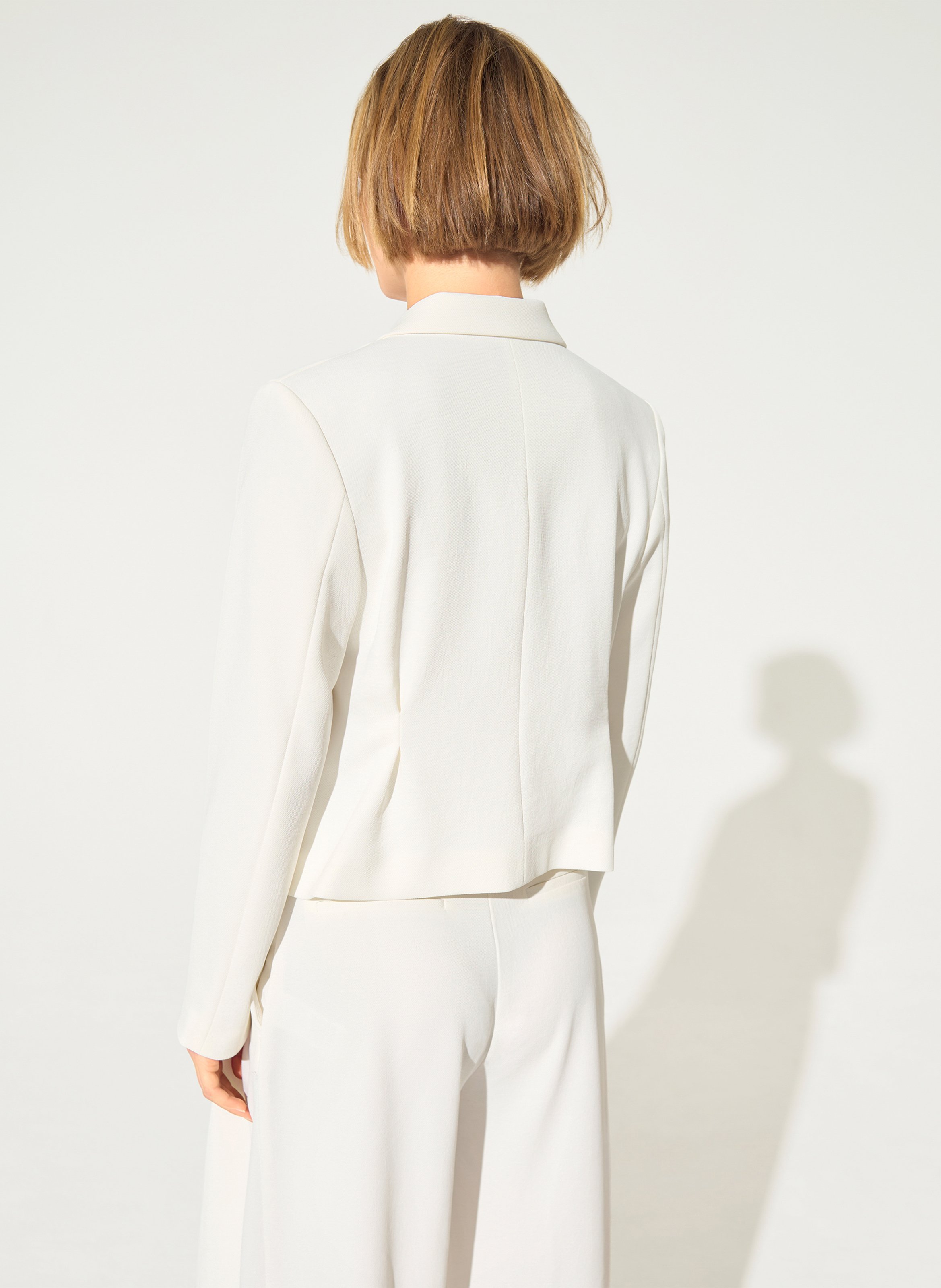 Camiseta de cuello redondo con serigrafía de terciopelo COTELAC Blanco