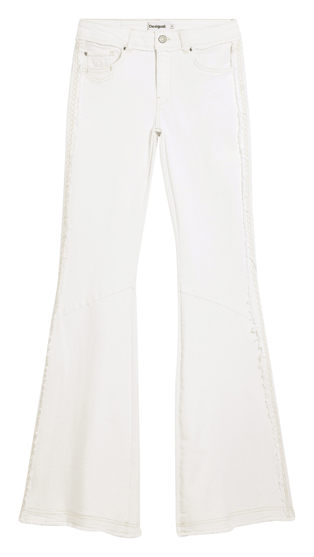 Bootcut-Jeans DESIGUAL Weiss