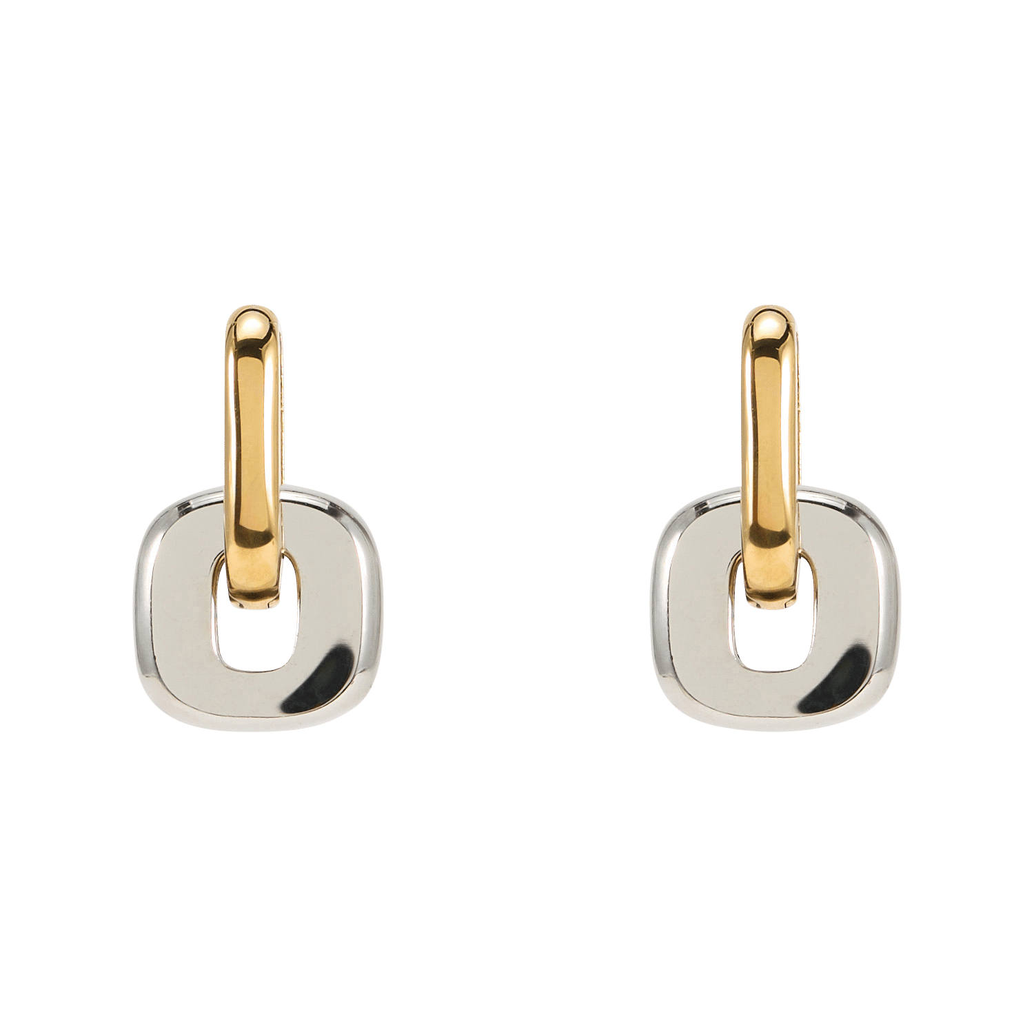 Steel earrings AU PRINTEMPS PARIS Silver